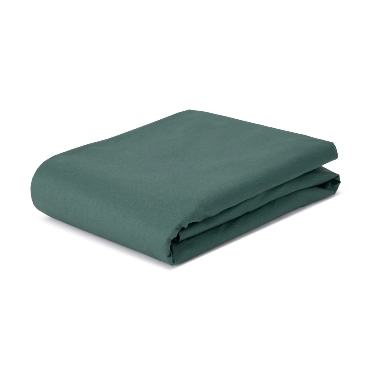 2 225 Thread Count Cotton Rich Fitted Sheet - Single Bed, Teal, 2 of 3
