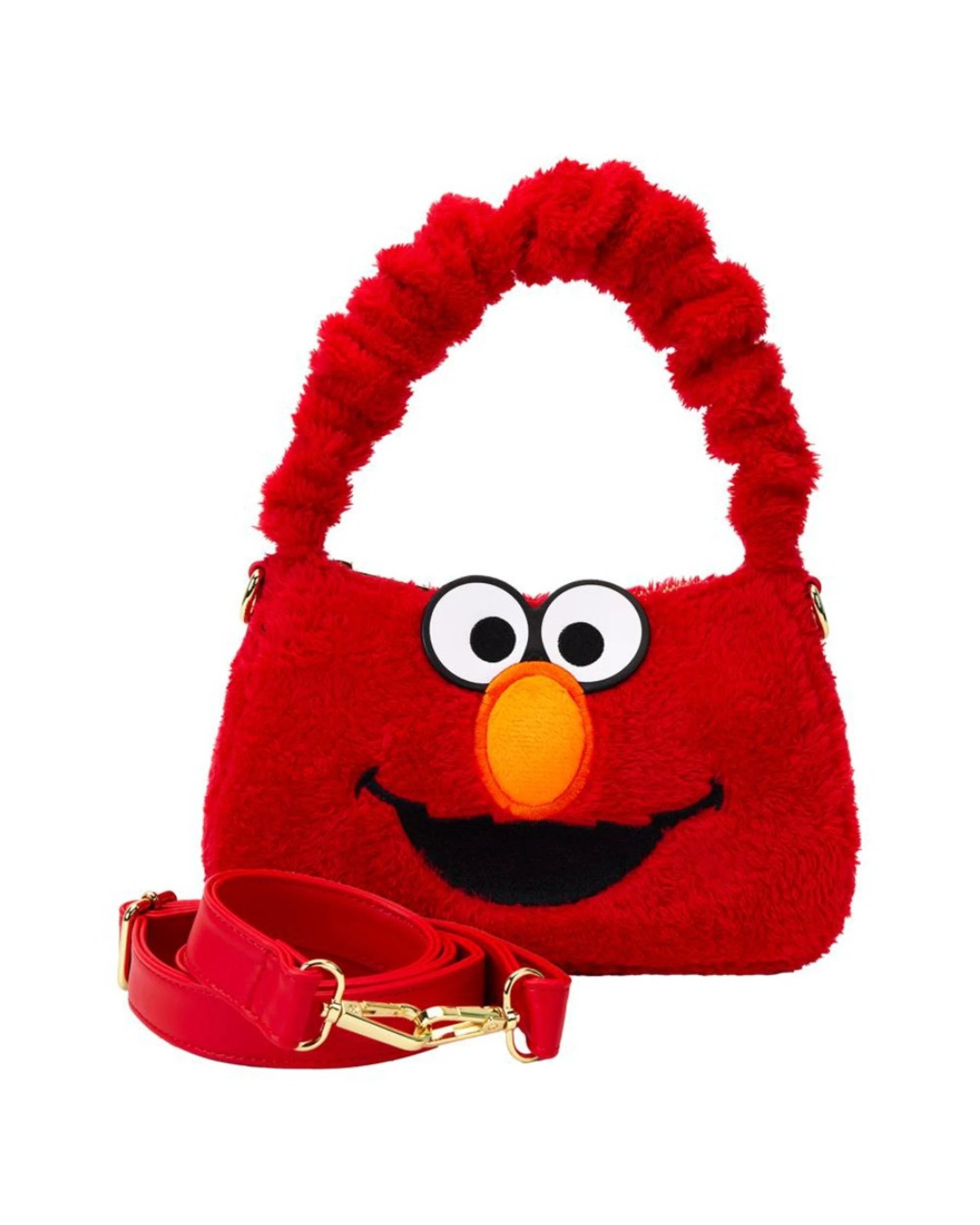 2 Loungefly Sesame Street Elmo 6 inch Plush Crossbody, 2 of 6