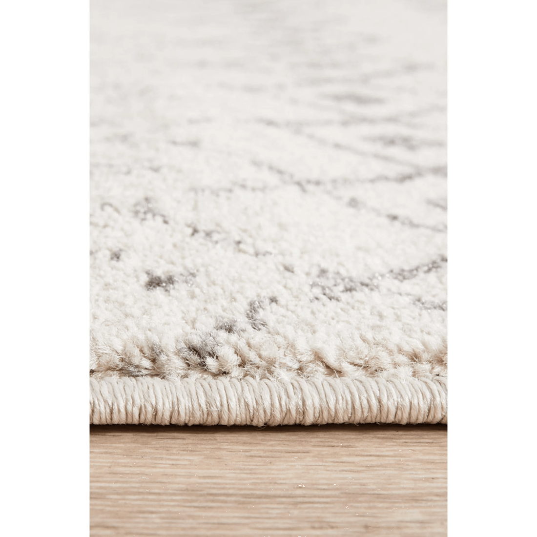 7 RUG CULTURE Chrome Elsa Silver Runner Rug — Power-Loomed 100% Polypropylene, 10mm Pile - Silver, 7 of 9