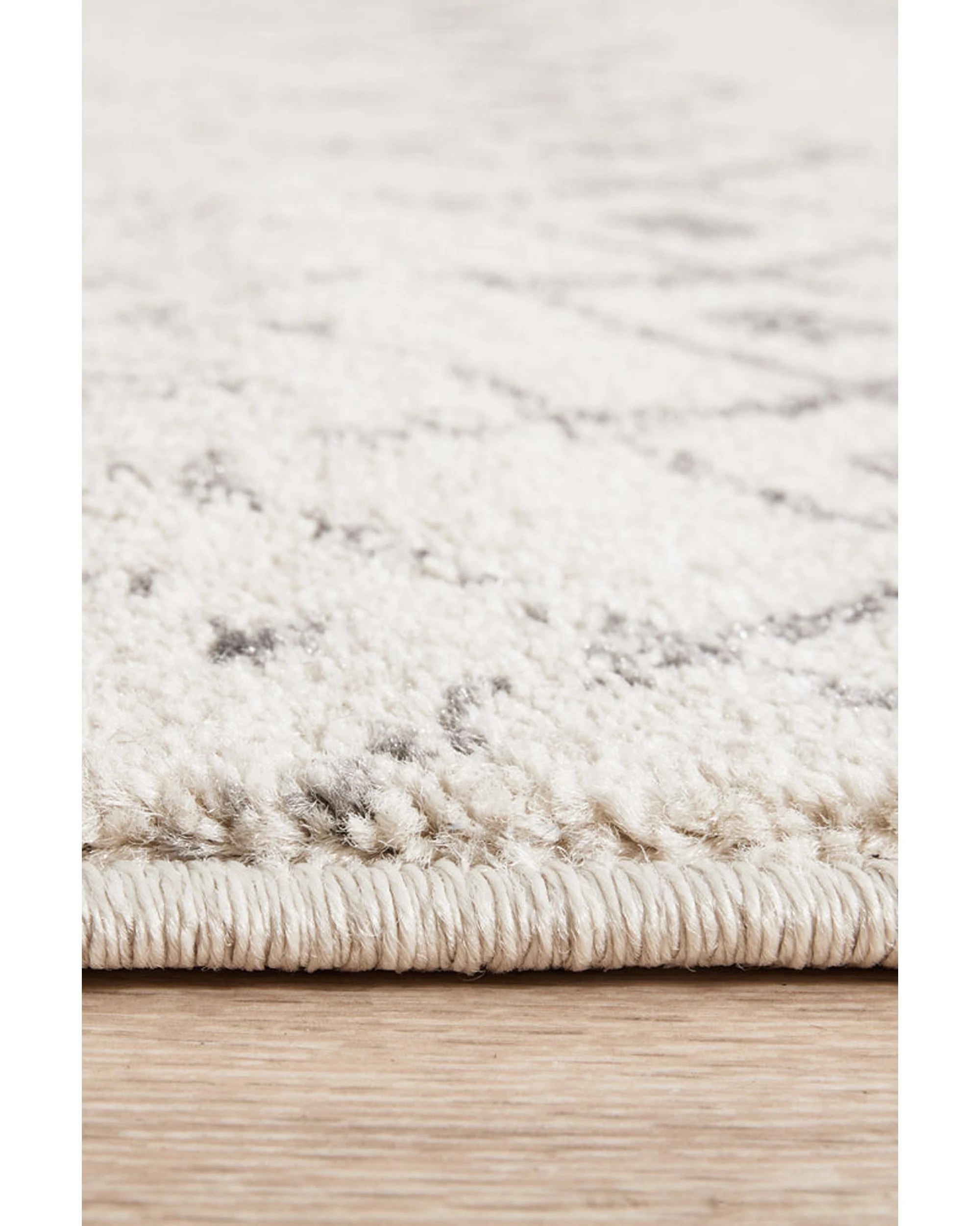 7 RUG CULTURE Chrome Elsa Silver Runner Rug — Power-Loomed 100% Polypropylene, 10mm Pile - Silver, 7 of 9