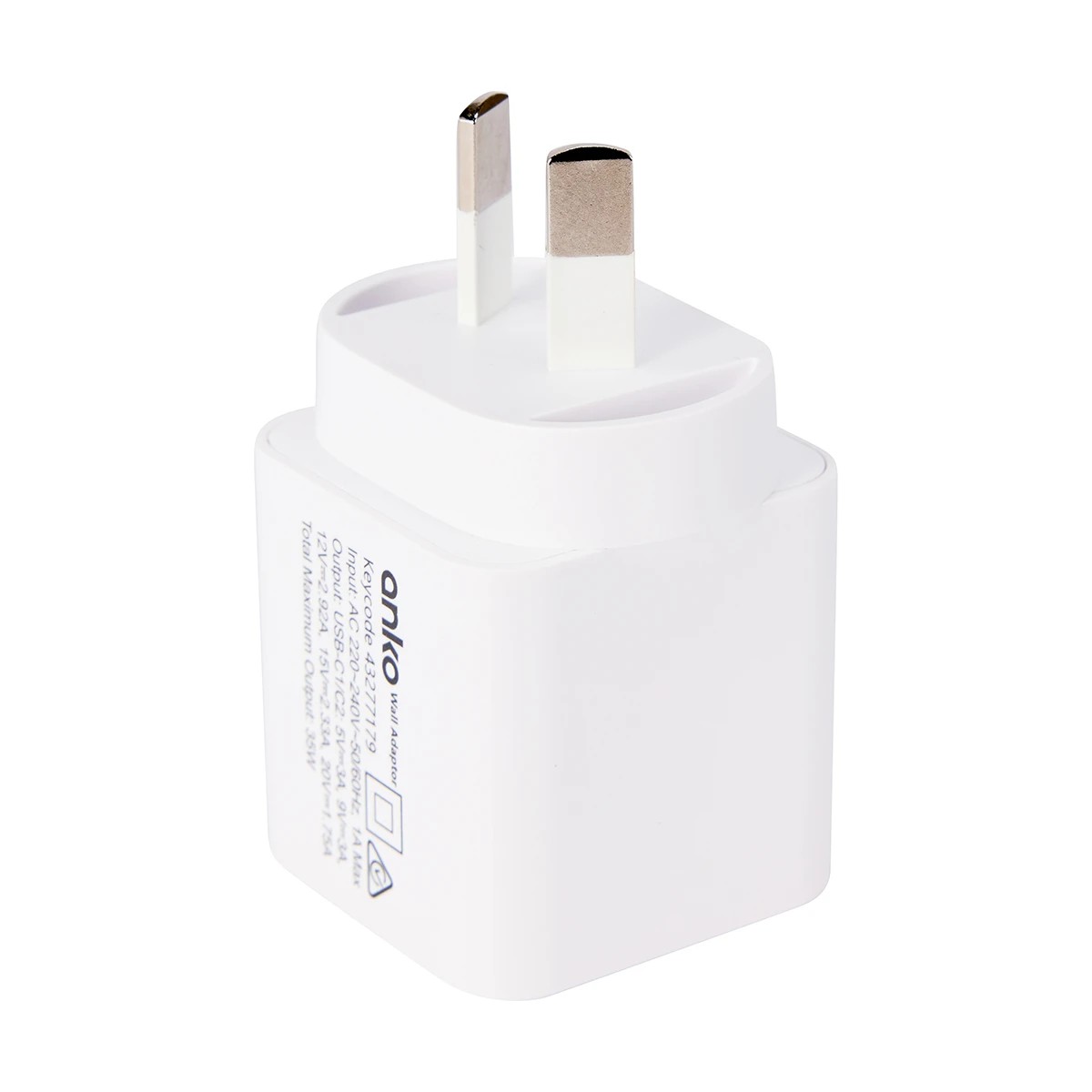 2 35W USB-C Dual Wall Charger - White, 2 of 5