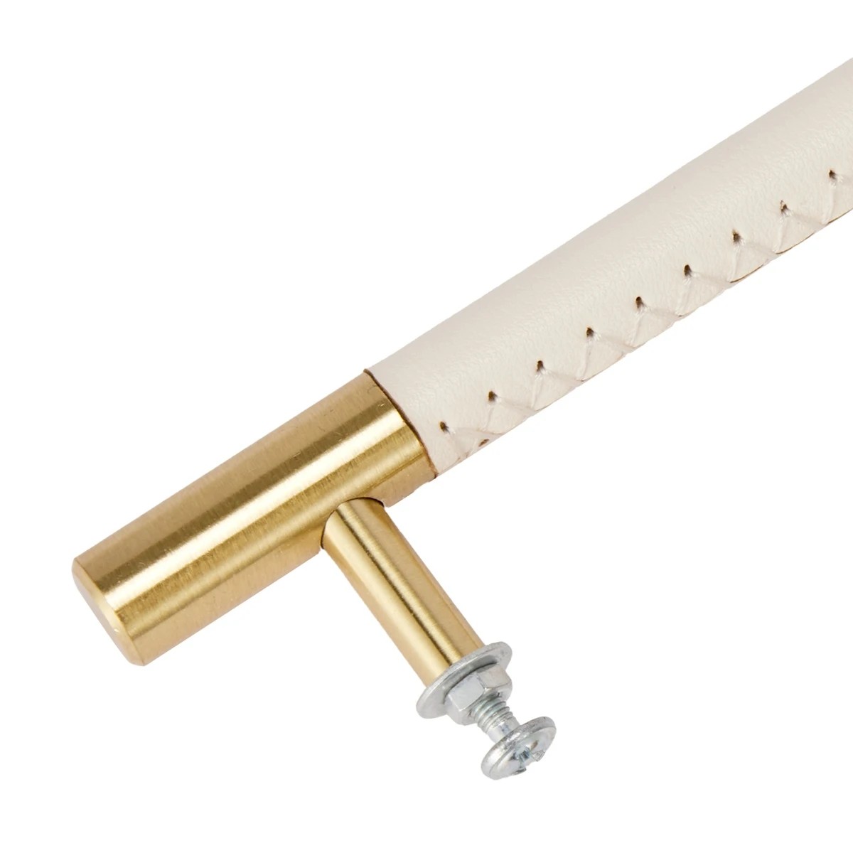 6 2 Pack White and Gold Look Handles, 6 of 7
