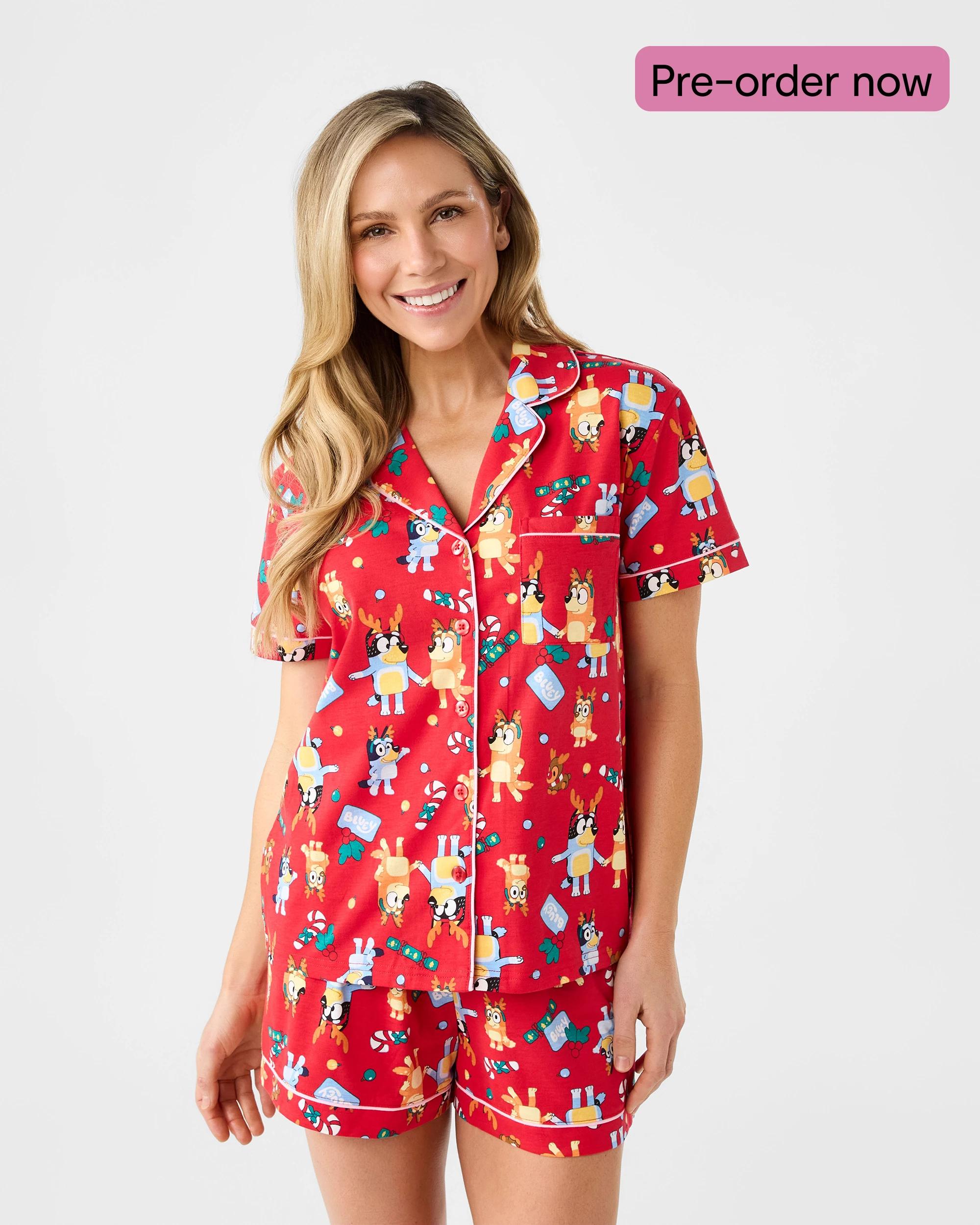 1 Family Matching Christmas Bluey Womens Pyjama Set Xmas Bluey, 1 of 10
