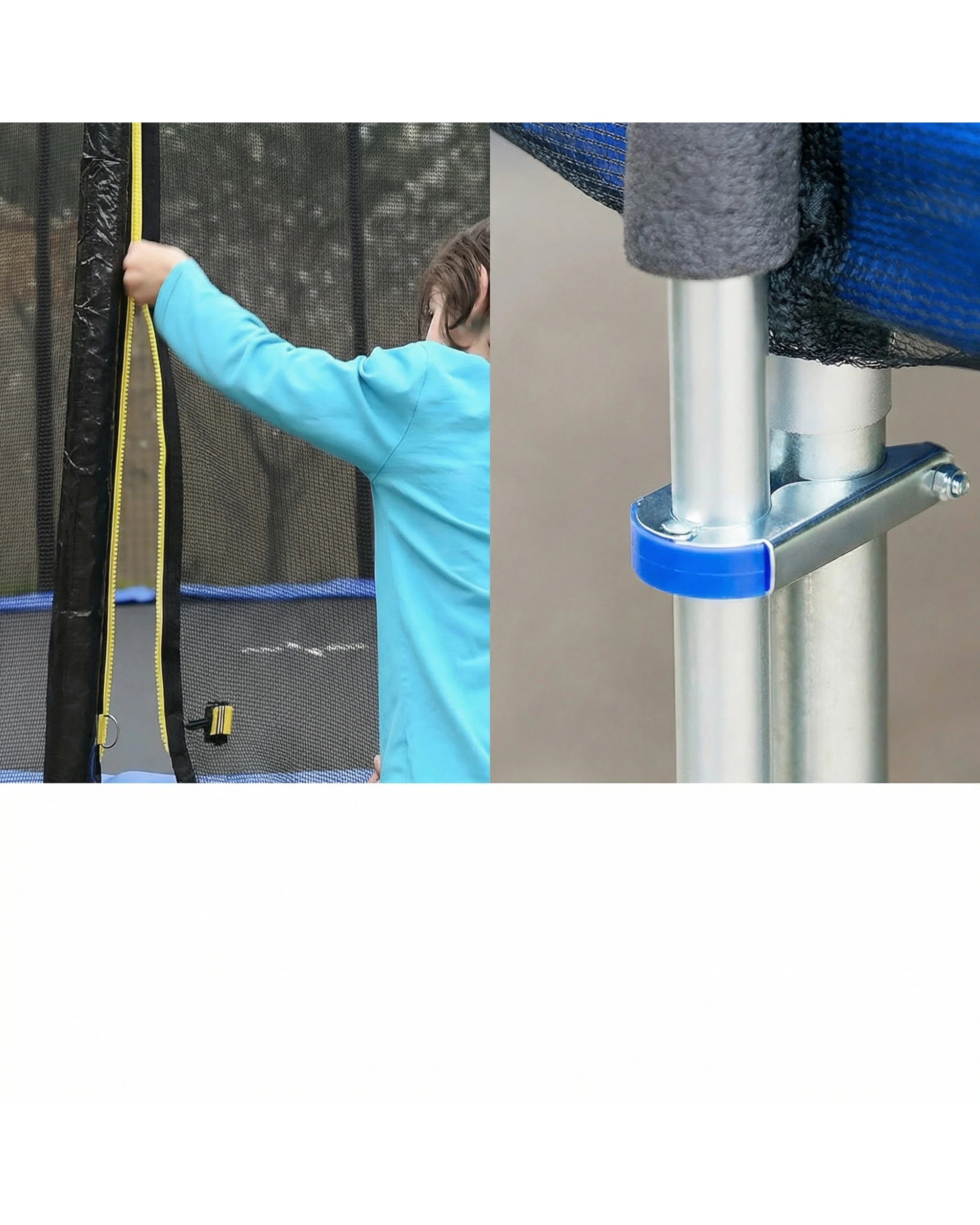 7 Kahuna Blizzard 10 ft Trampoline with Net - Purple, 7 of 8