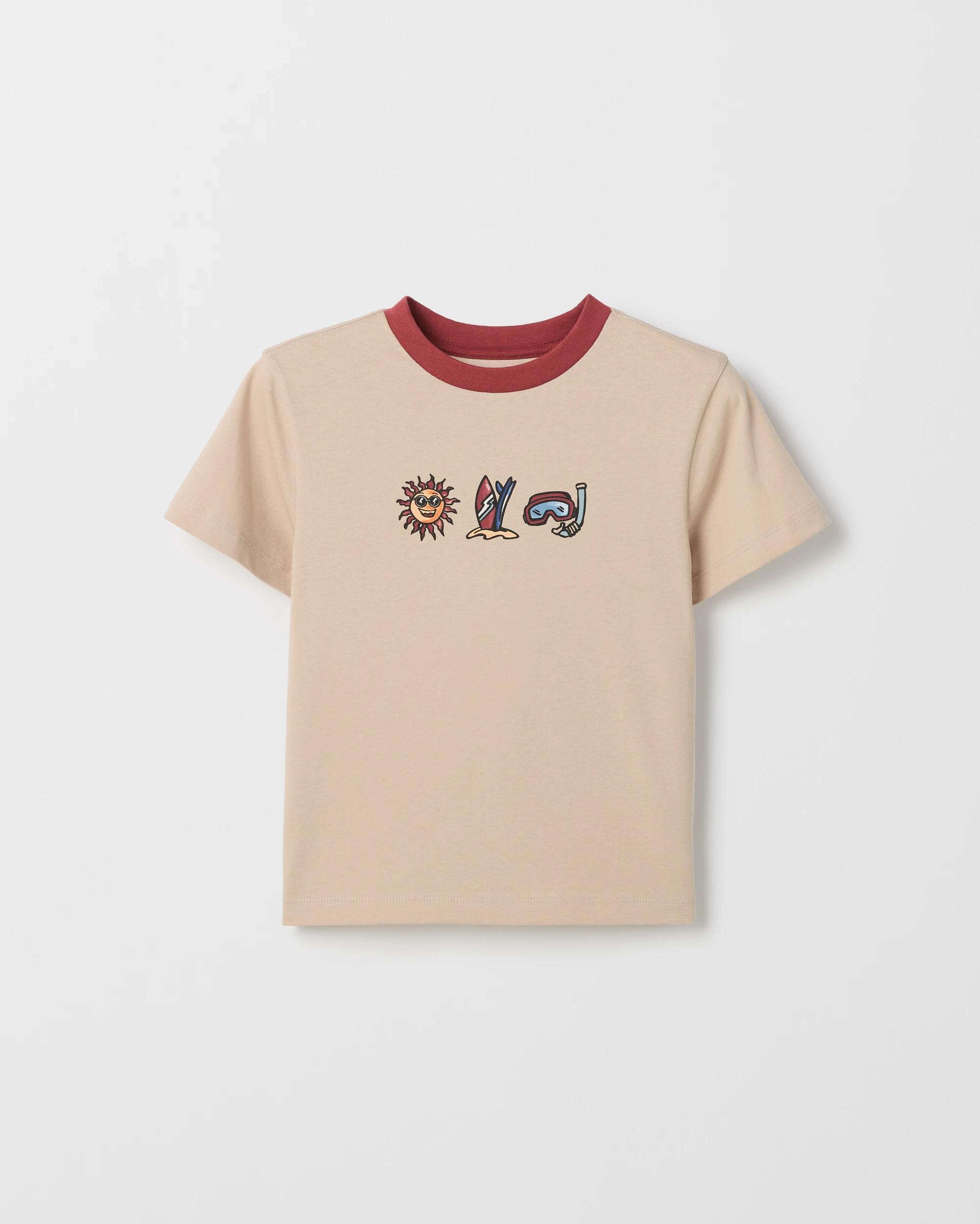 2 Target Kids Australian Cotton Blend 3 Pack T-Shirt MOCHA, 2 of 5