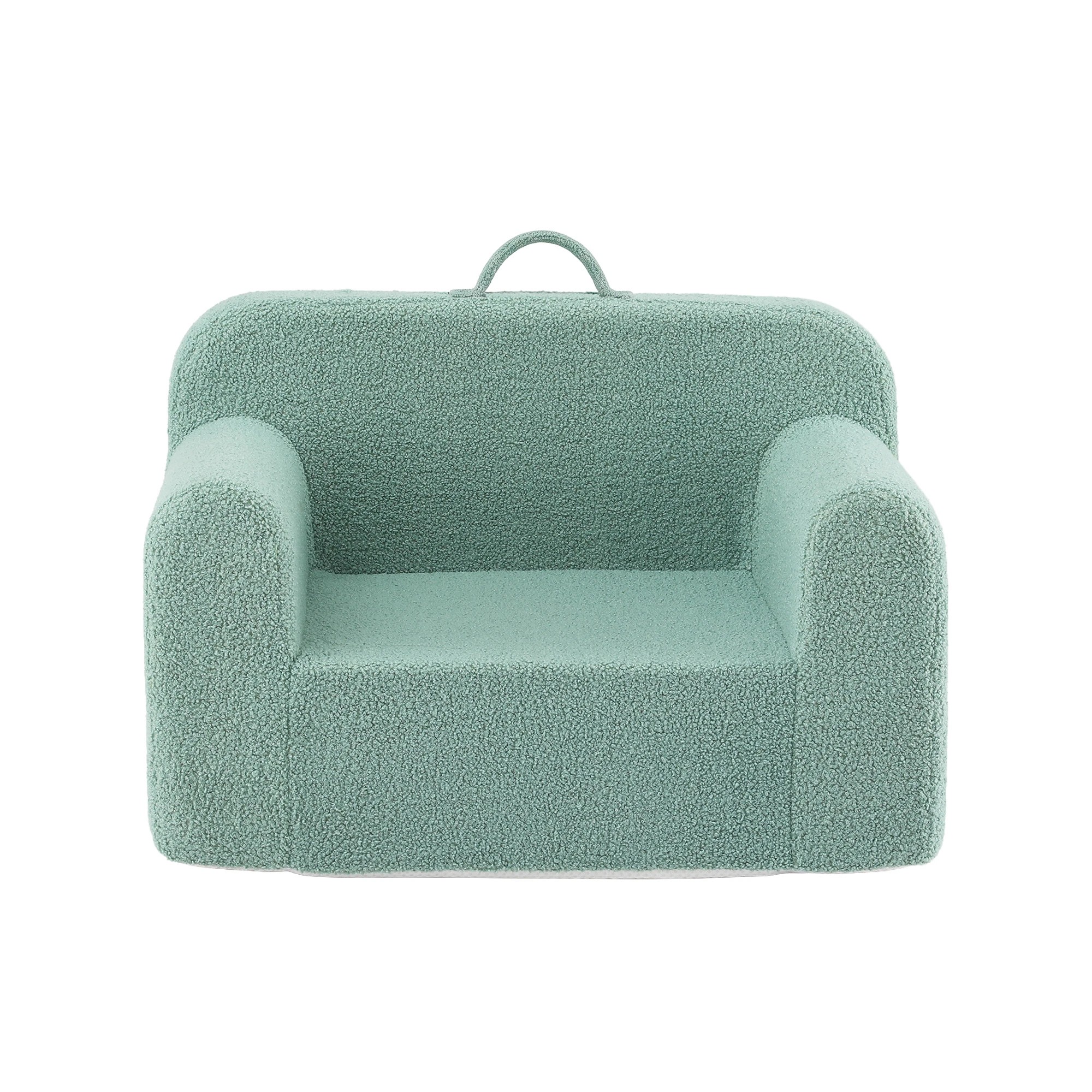4 Artiss Kids Sofa Toddler Foam Couch with Carry Handle Mint - Green, 4 of 9