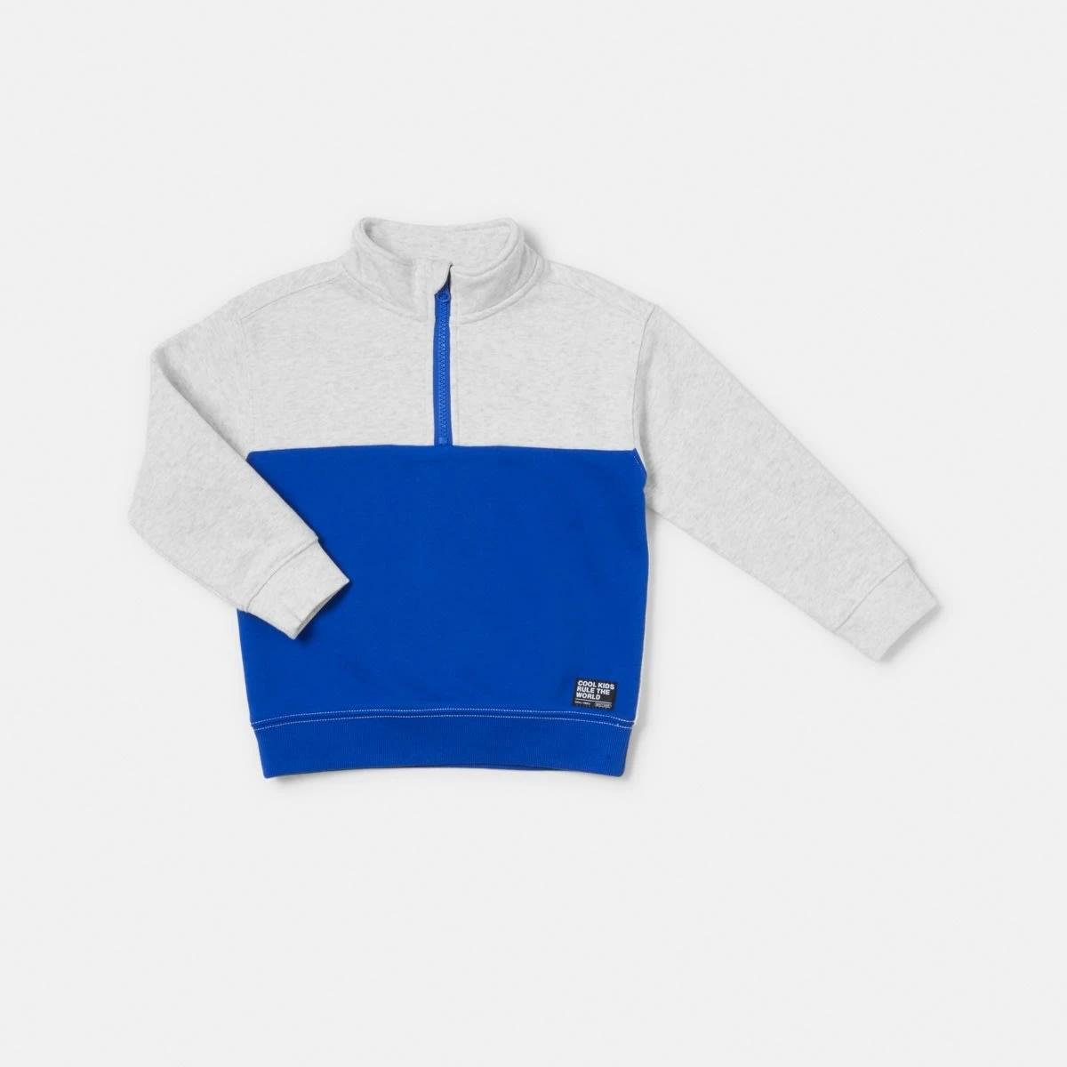 8 Quarter Zip Sweatshirt Wht Marle, 8 of 9