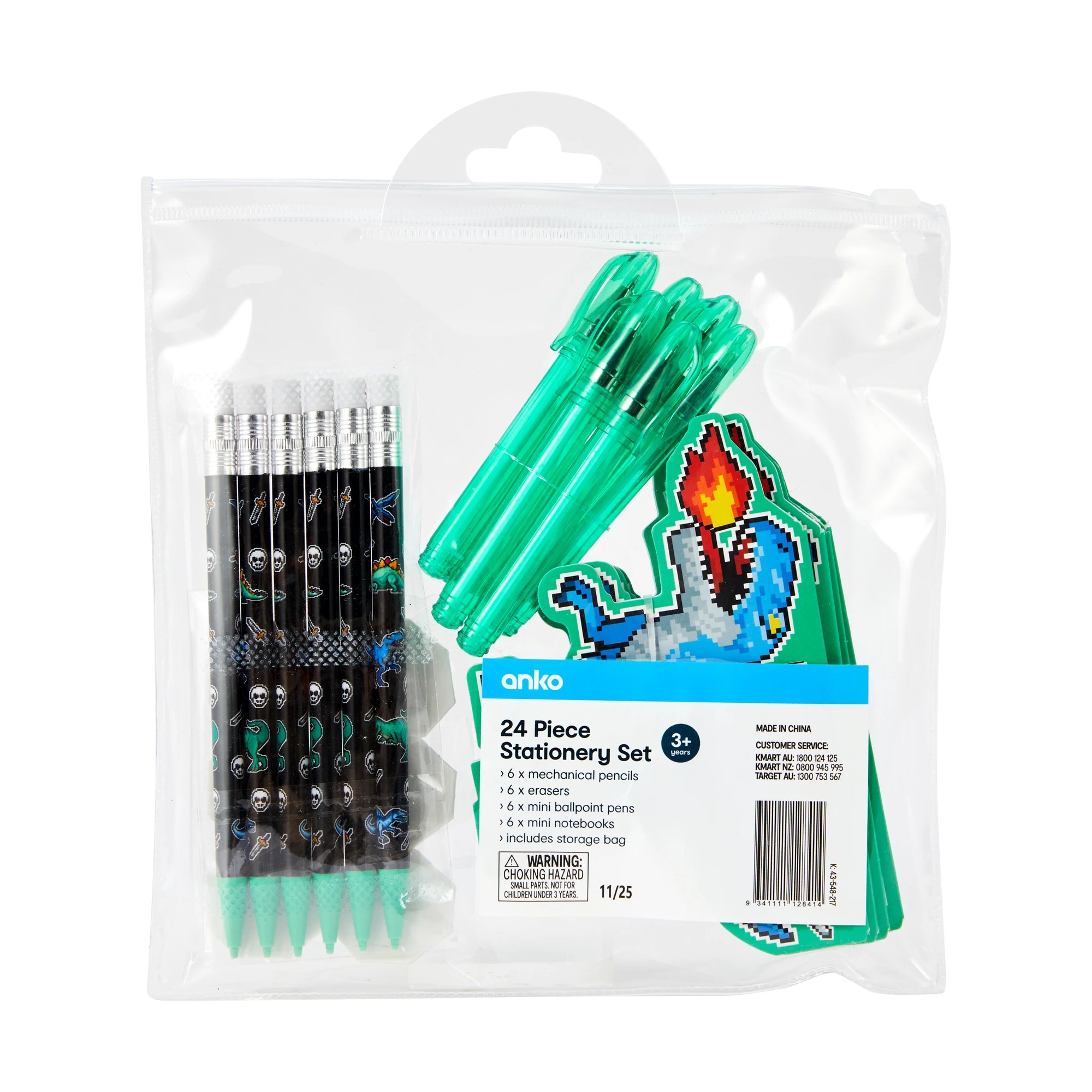 6 24 Piece Stationery Set - Space Dino, 6 of 6