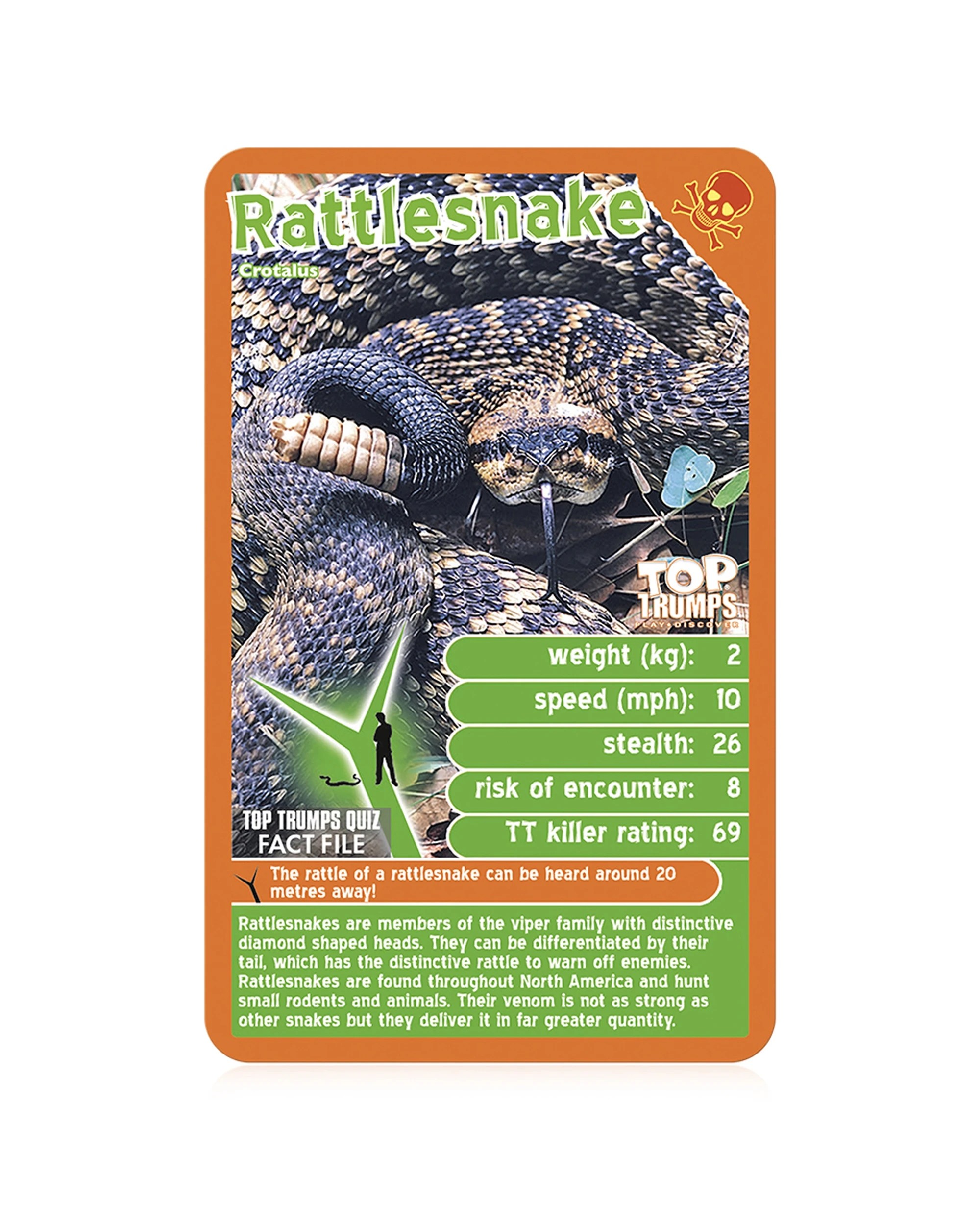 4 Top Trumps Deadliest Predators 14cm Card Game Kids Toy - Multi, 4 of 5