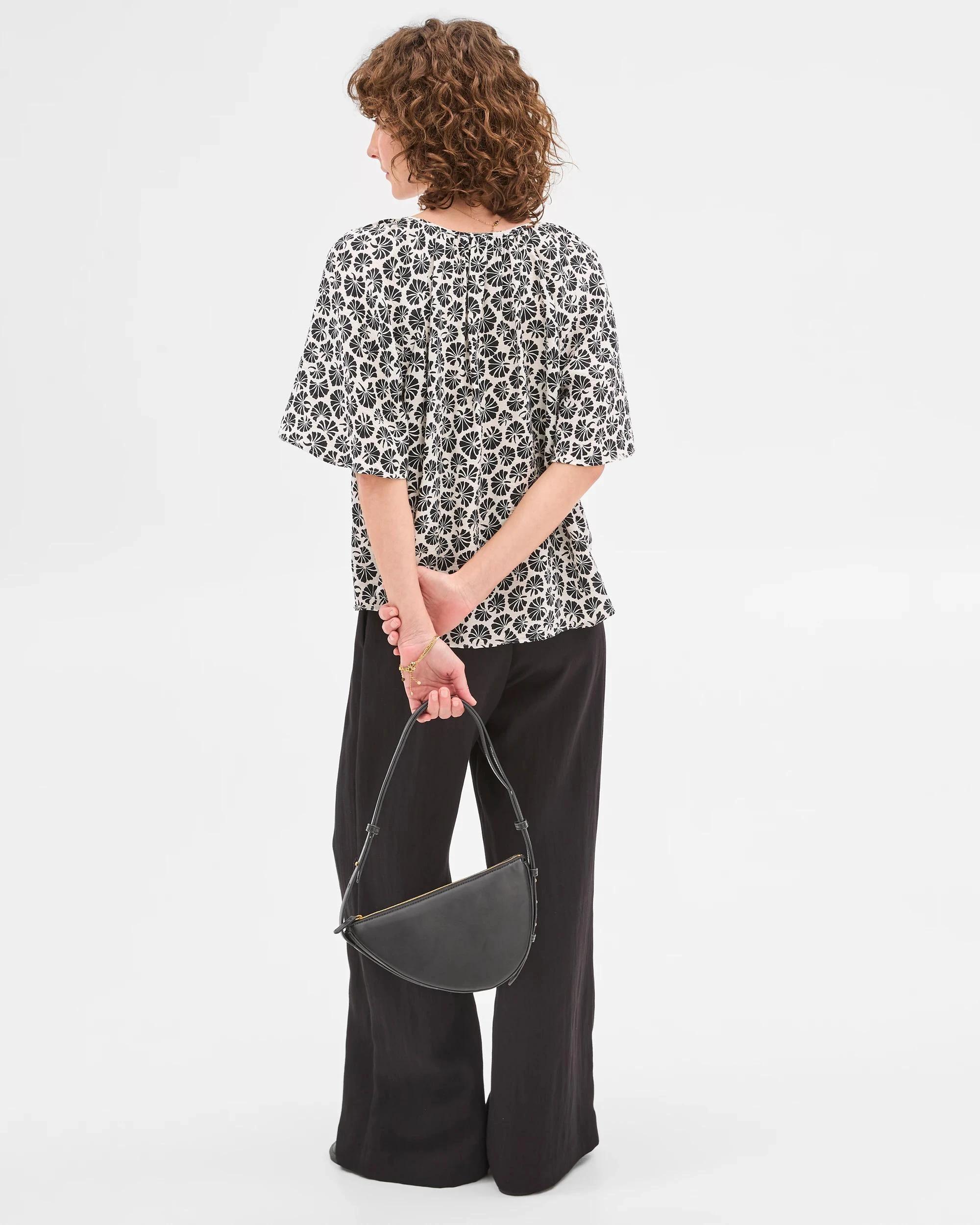 5 Flutter Sleeve Blouse - Preview LINEAR FAN, 5 of 6