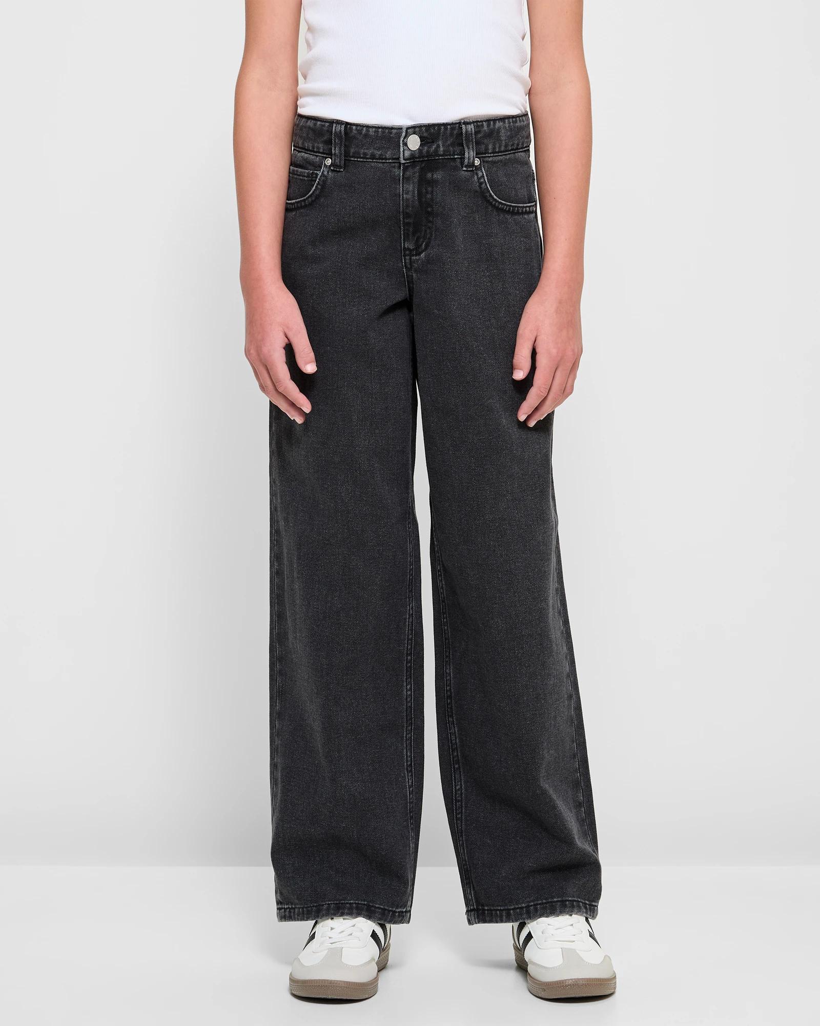 1 Target Wide Leg Denim Jeans BLACK, 1 of 7