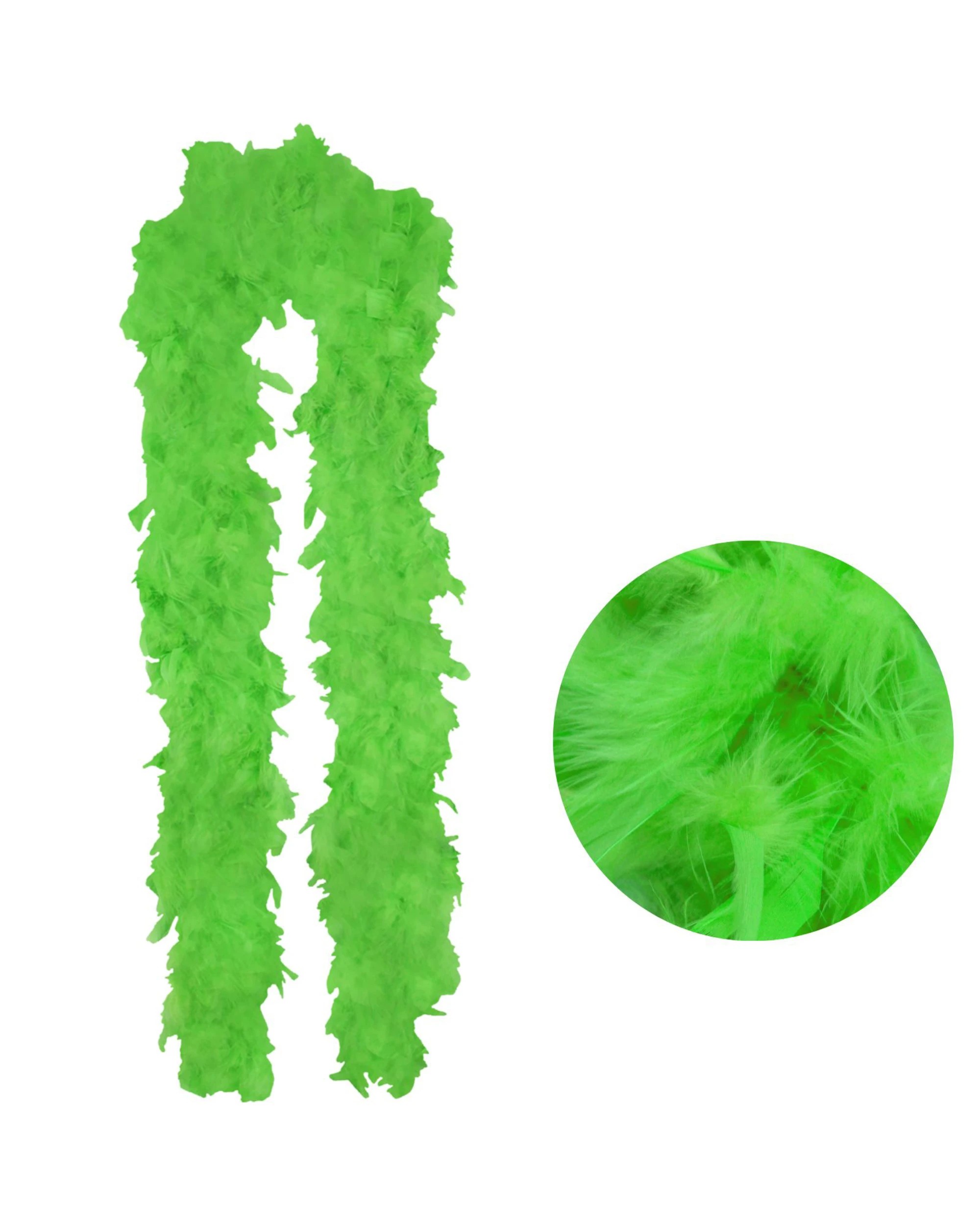 1 Party Planet Lime Green Feather Boa - Lime Green, 1 of 2
