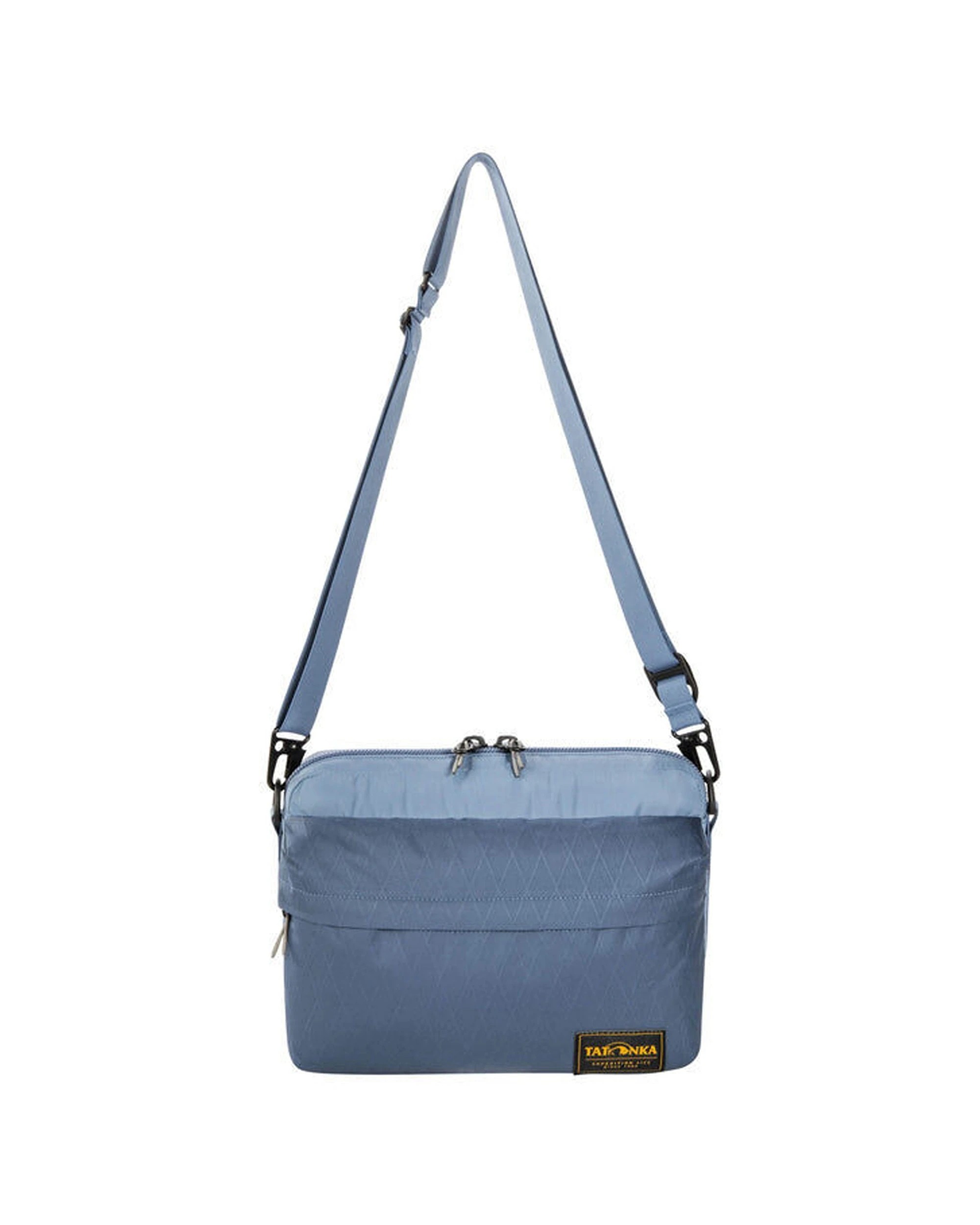 1 Tatonka Nylon Cross Body Outdoor Travel Bag Adjustable Strap Quilted Design - Blue, 1 of 4