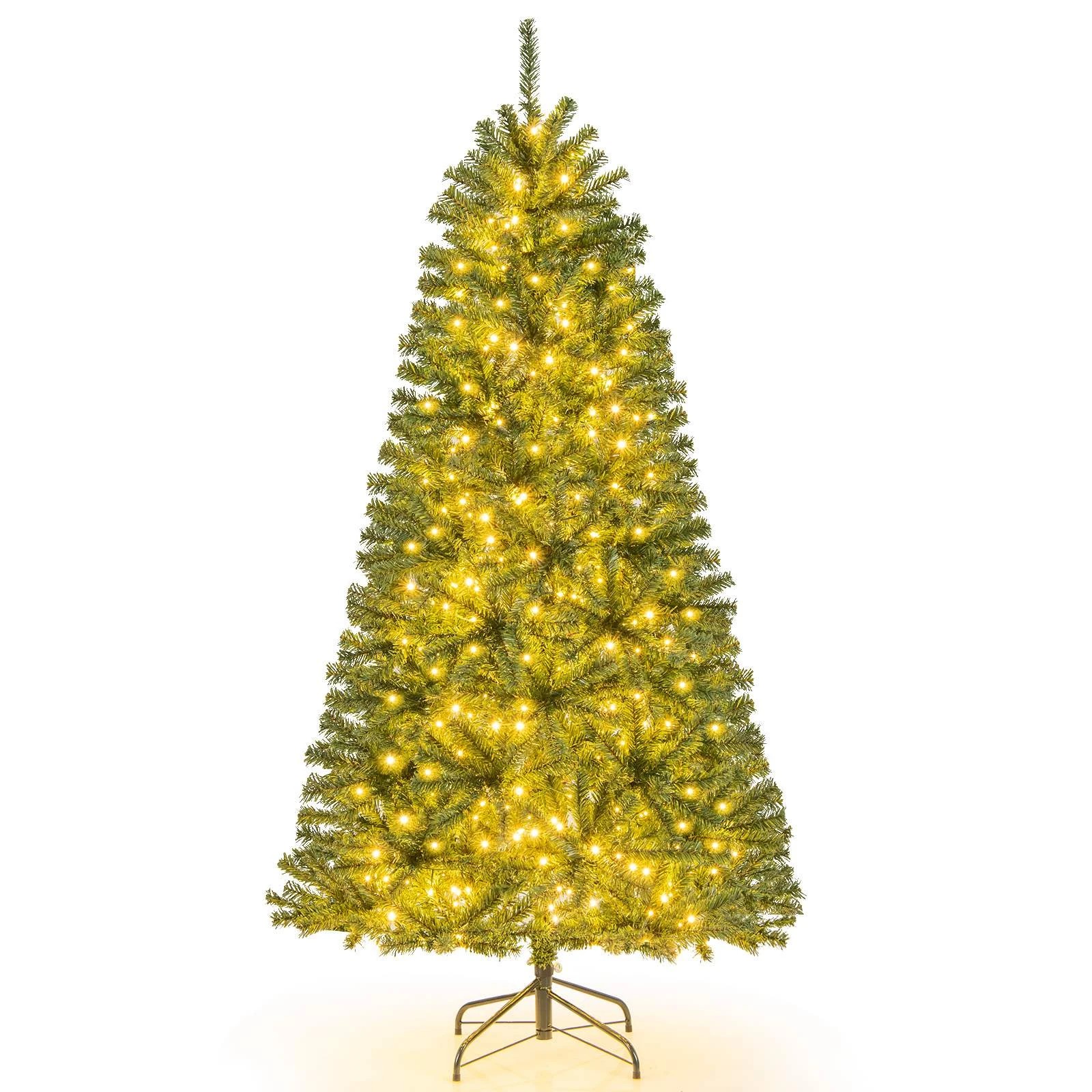 1 Costway 1.8M Christmas Tree 635 Tips 500 LED Light Pre-lit Xmas Decor, 1 of 2