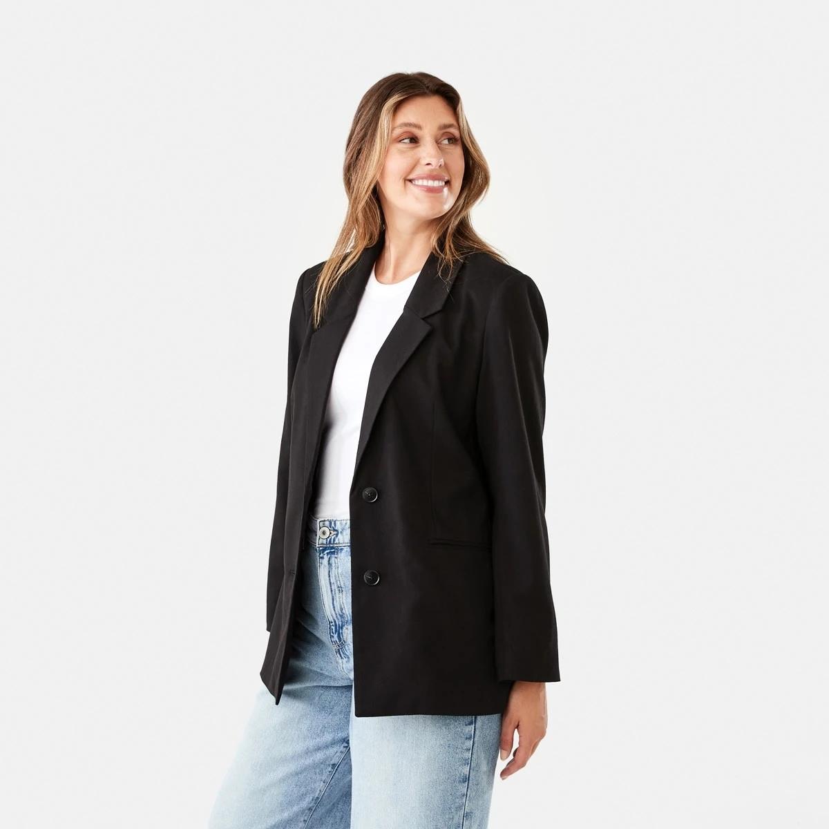 2 Relaxed Blazer Black, 2 of 8