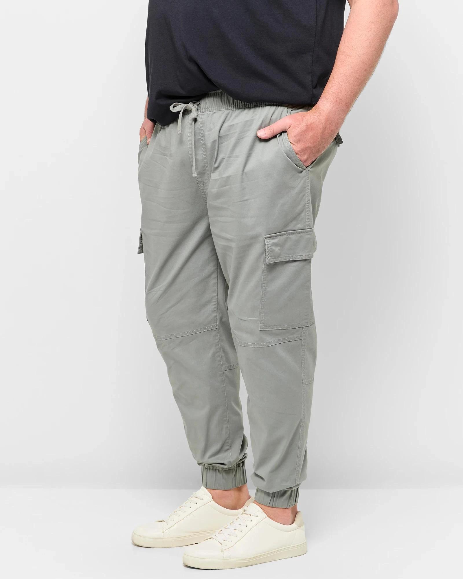 3 Target Plus Size Panel Cargo Jogger Pants STORM GREY, 3 of 5