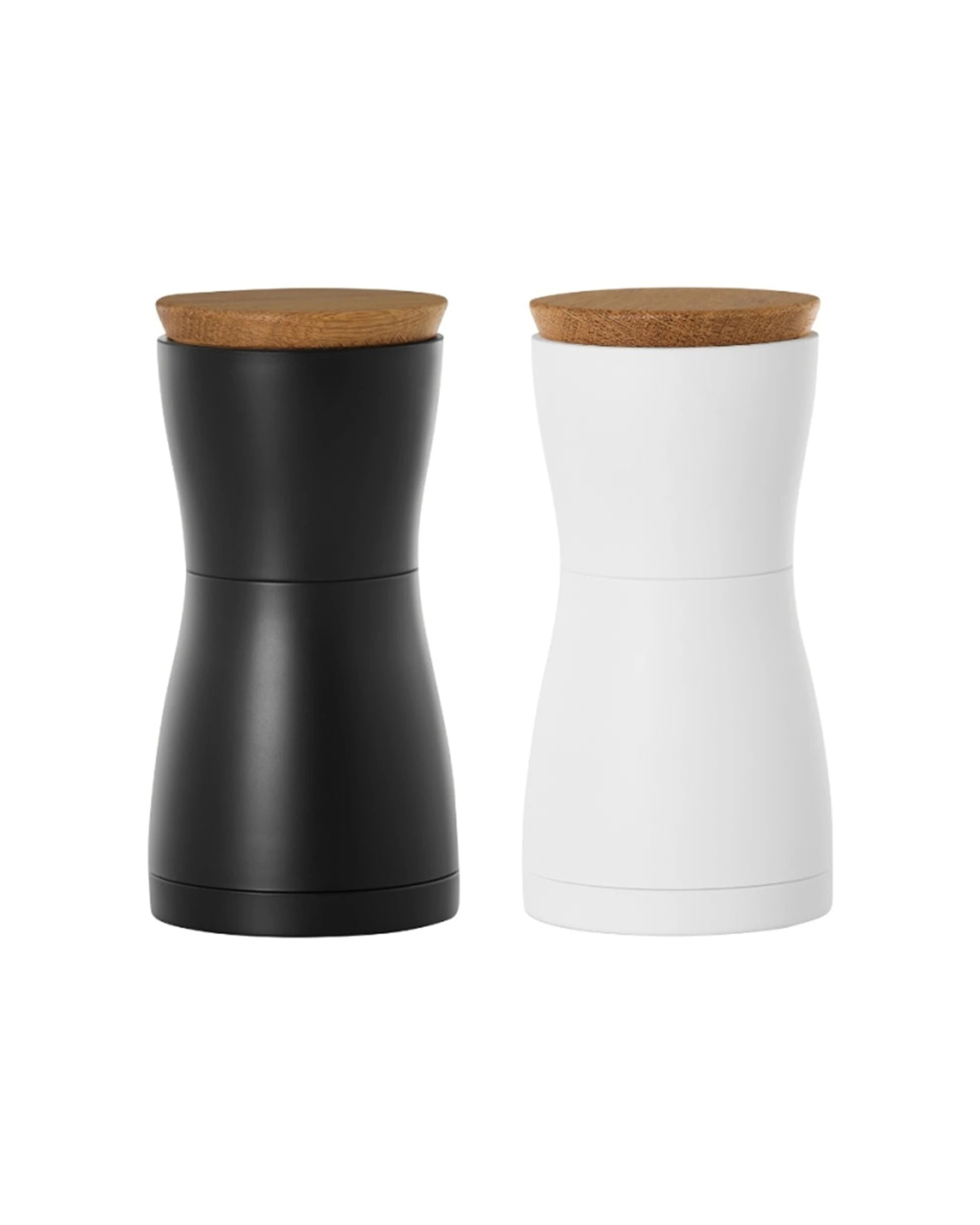 1 Adhoc 2pc Salt & Pepper Mill Set Twin Ceramic Grinder Adjustable Grind 13.3cm - Multi, 1 of 1