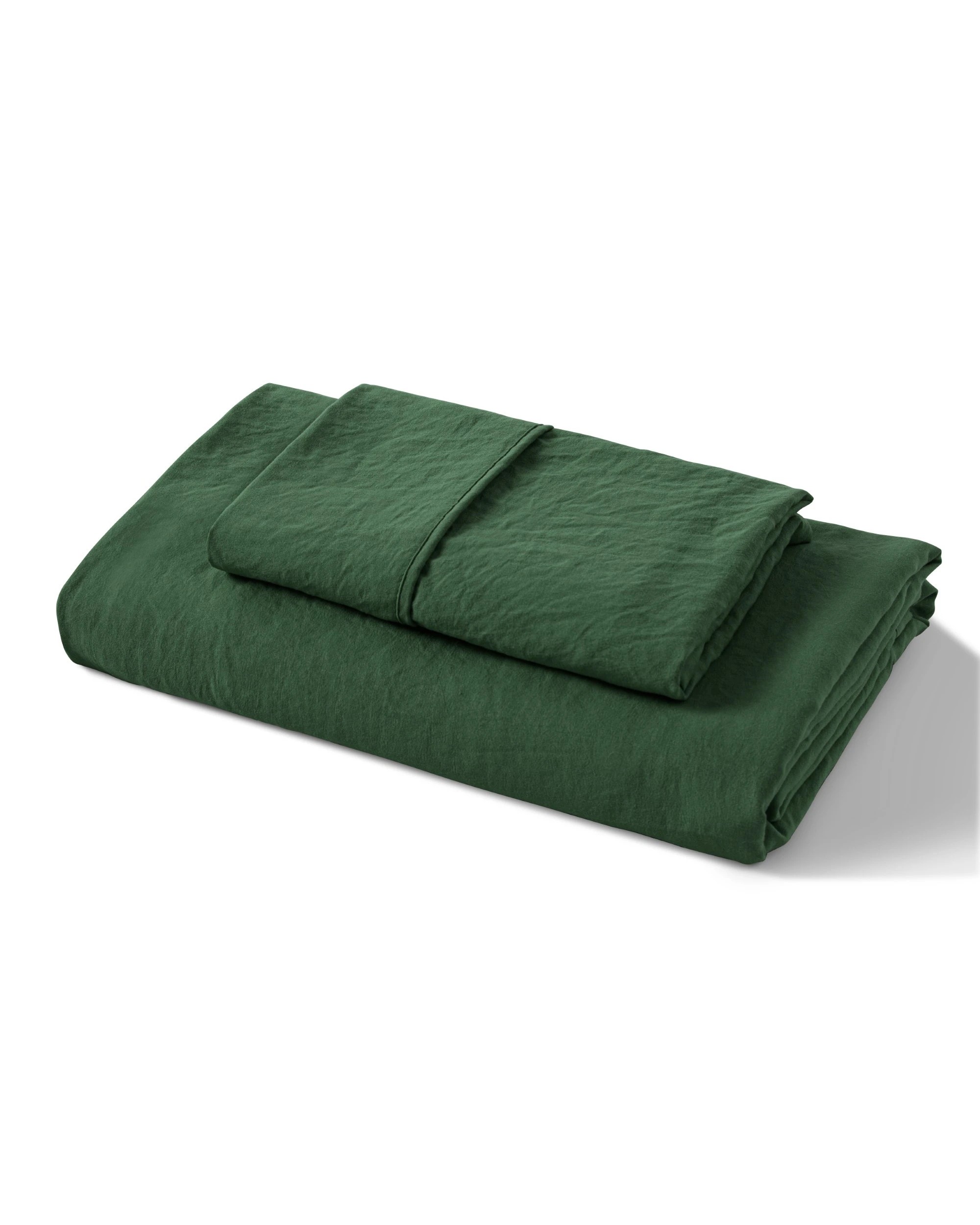 8 Dreamaker Superfine Washed Microfibre Combo Fitted Sheet Set - King Single Bed - Hunter Green, 8 of 8