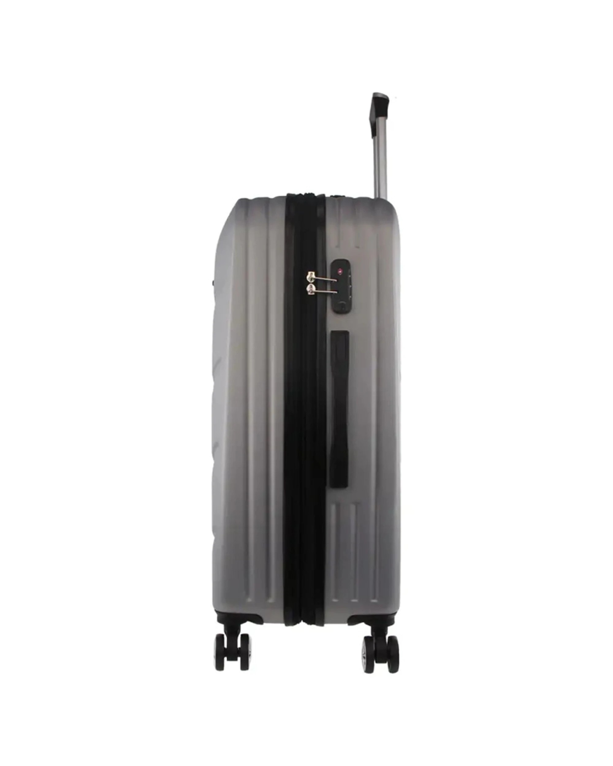 3 Pierre Cardin Durable Hard Shell 4 Wheel Expandable TSA Lock Medium Suitcase Lightweight - Silver, 3 of 4