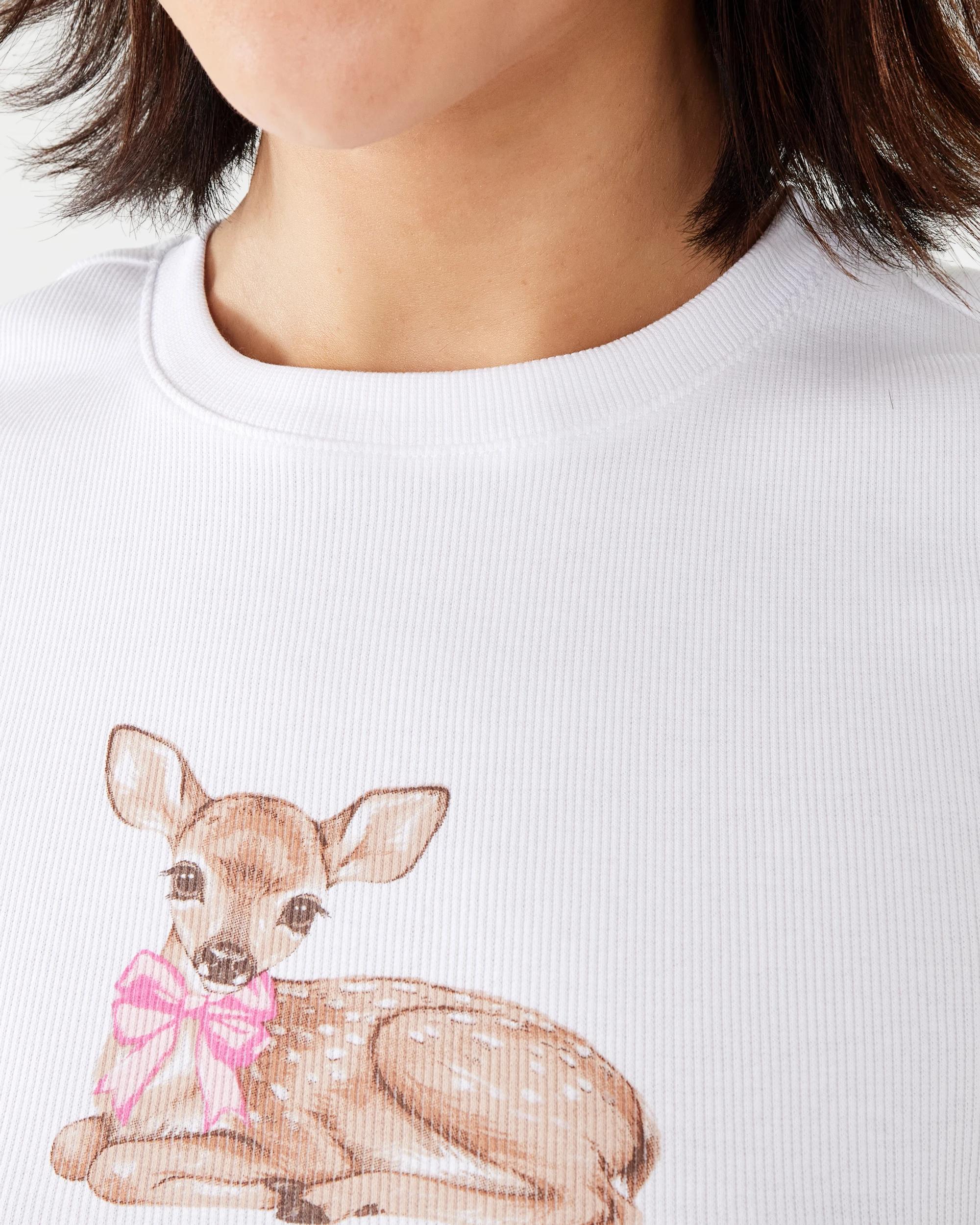 8 Neat Fit Print Rib T-shirt Deer, 8 of 10