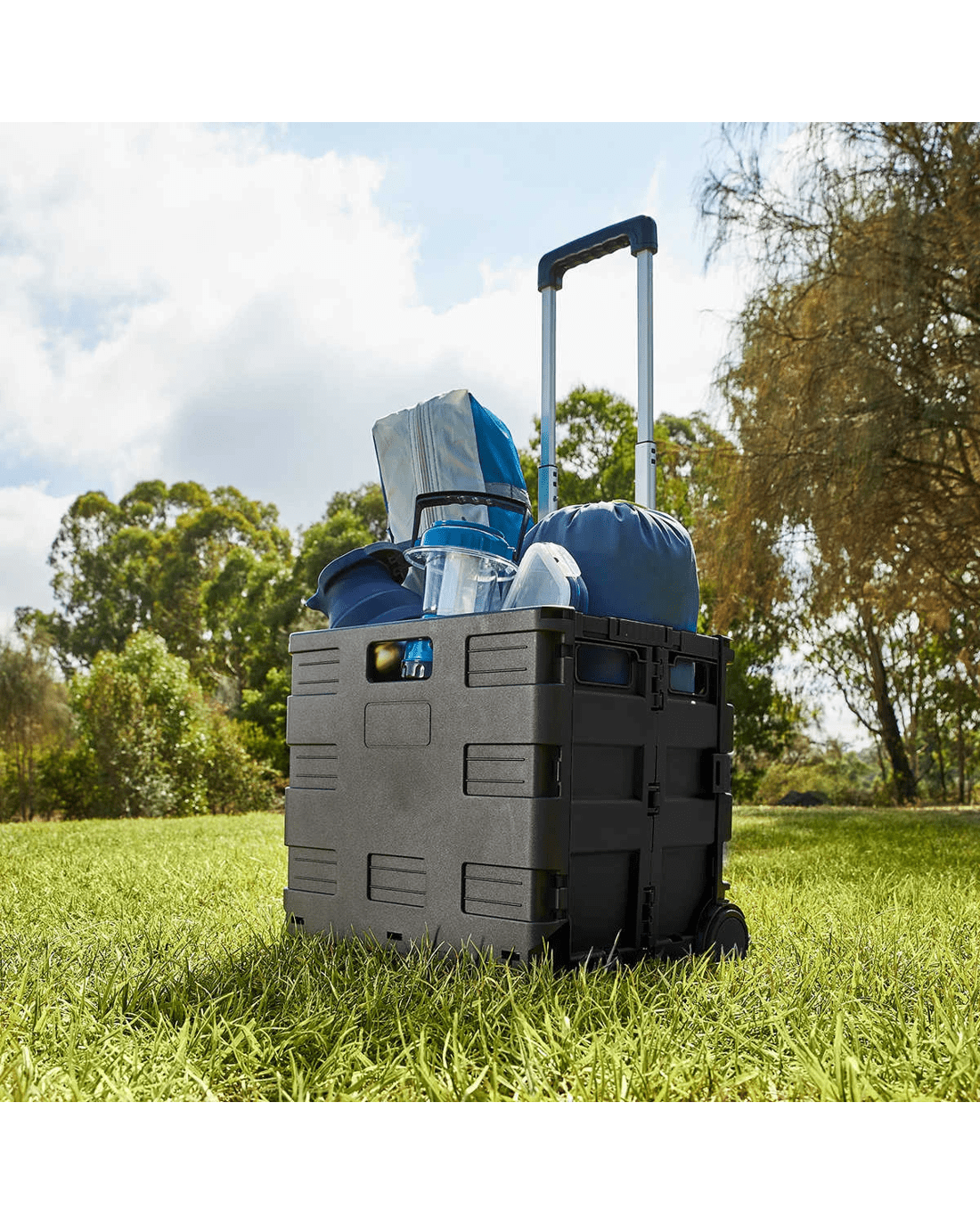 1 Collapsible Trolley Box - Black, 1 of 10