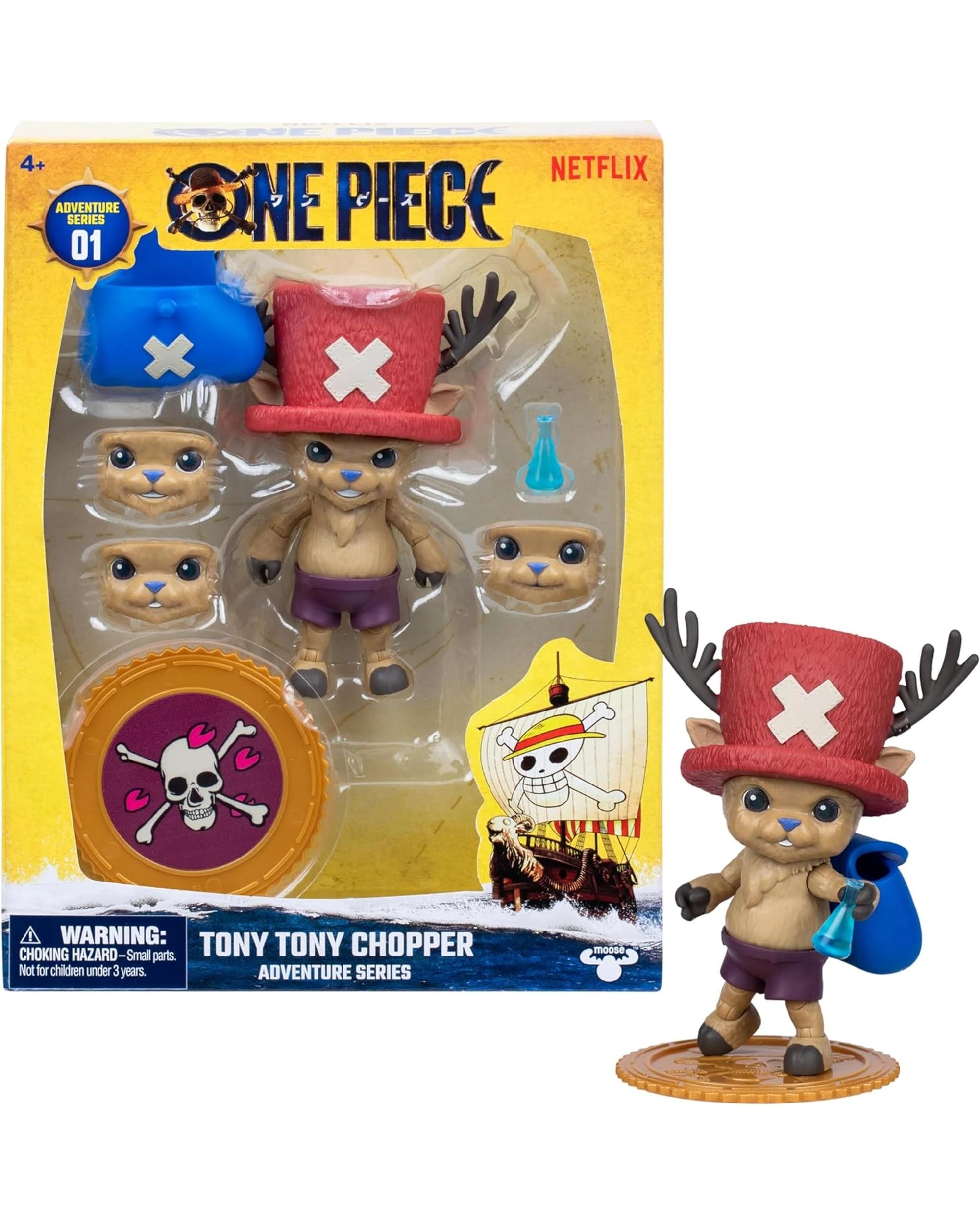 1 One Piece Netflix Adventure Series 1 Tony Tony Chopper Action Figure, 1 of 9