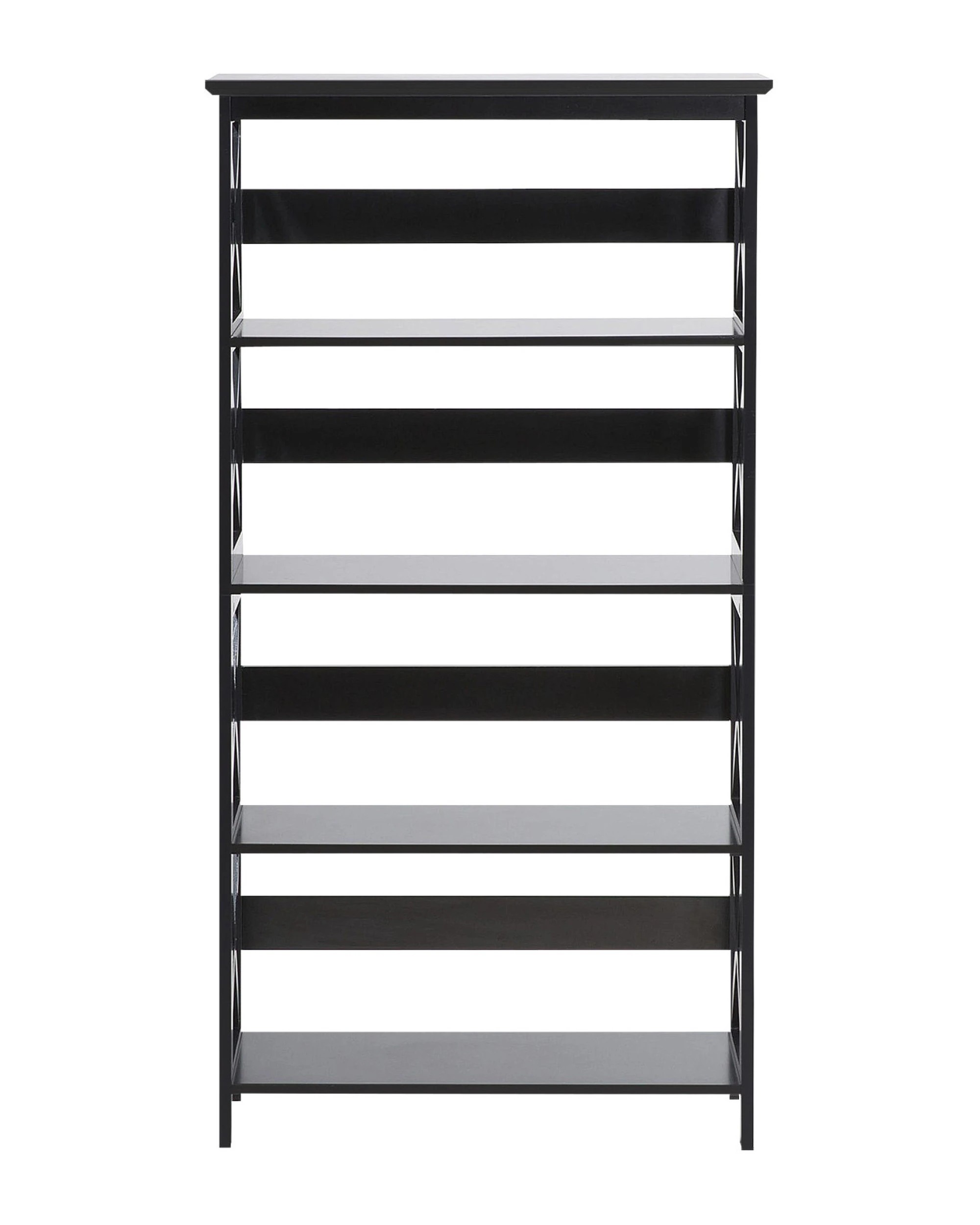 3 Sarantino Daphne 5-tier Cross Panel Bookshelf, 3 of 7