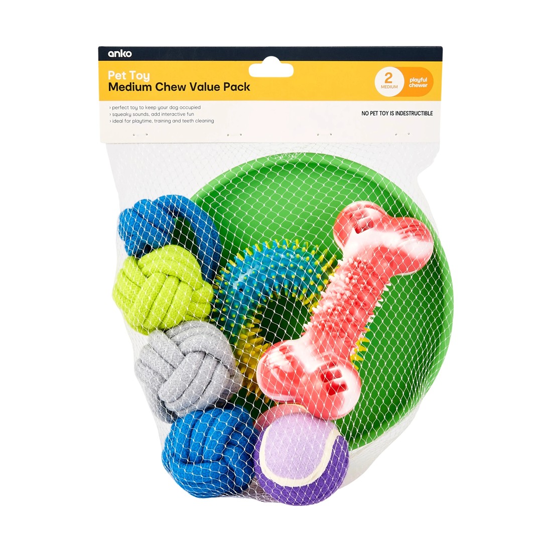 5 Pet Toy Medium Chew Value Pack, 5 of 5