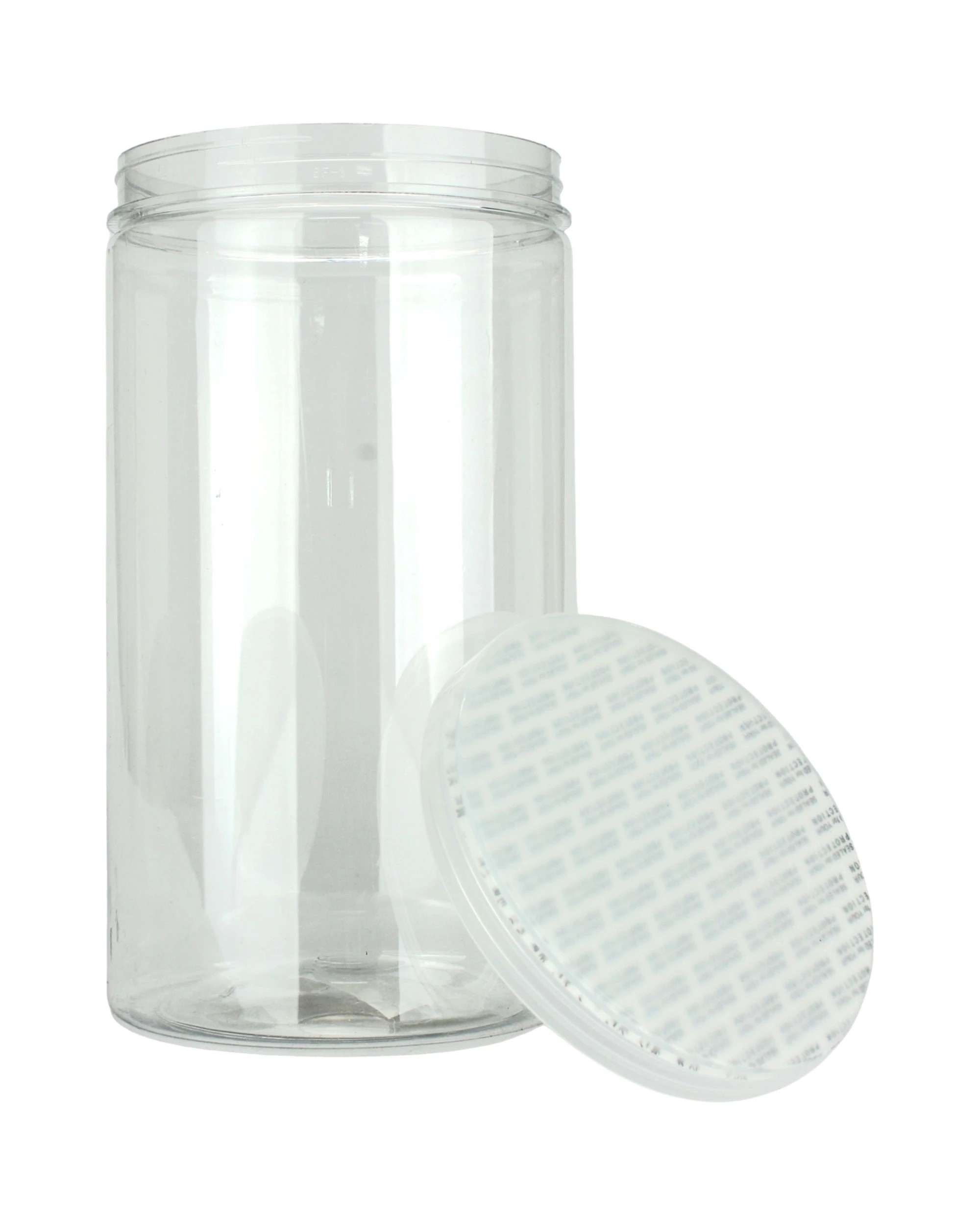 1 Partyrama Clear Plastic Round Screw Top Jar 1250ml, 1 of 3