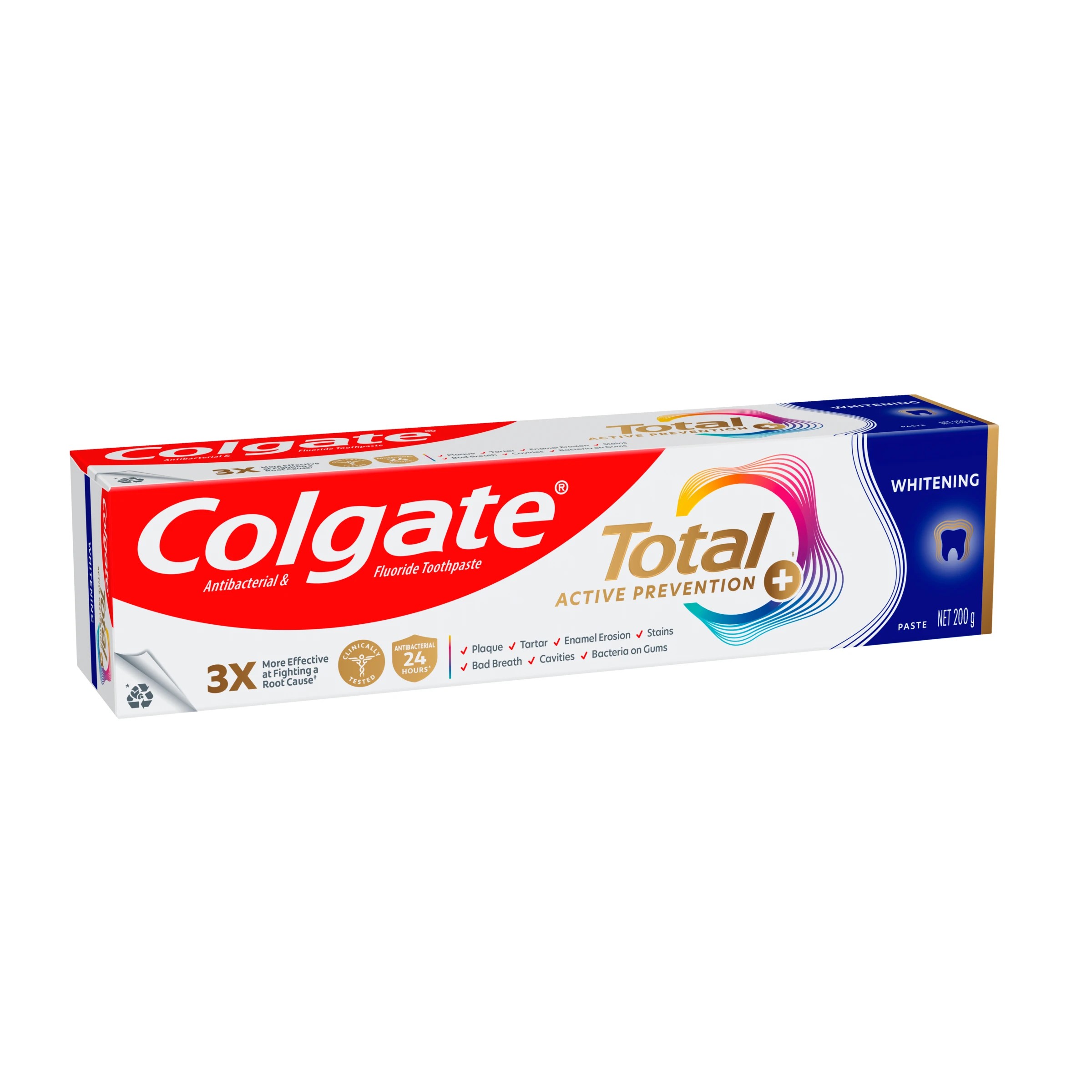 1 Colgate Total Active Prevention Whitening Antibacterial Fluoride Toothpaste, 1 of 10