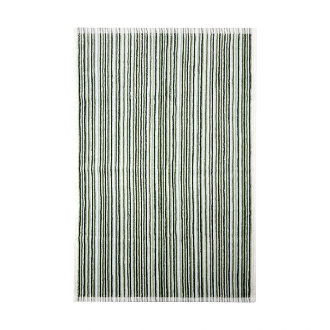 3 Mini Stripe Cotton Reversible Hand Towel - Green, 3 of 5
