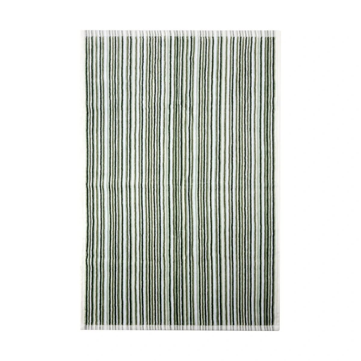 3 Mini Stripe Cotton Reversible Hand Towel - Green, 3 of 5