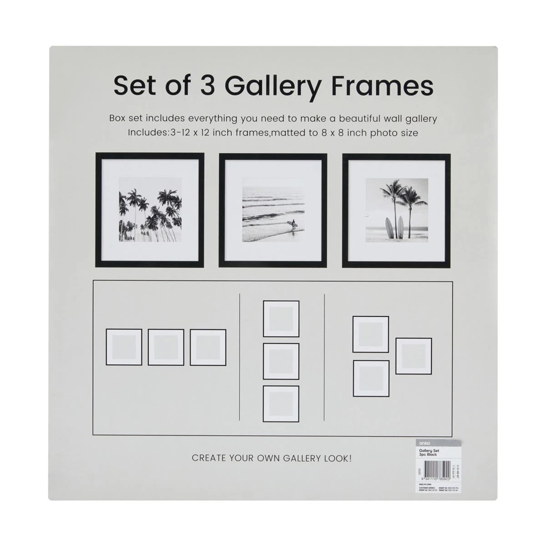 6 3 Piece Gallery Set - Black, 6 of 6