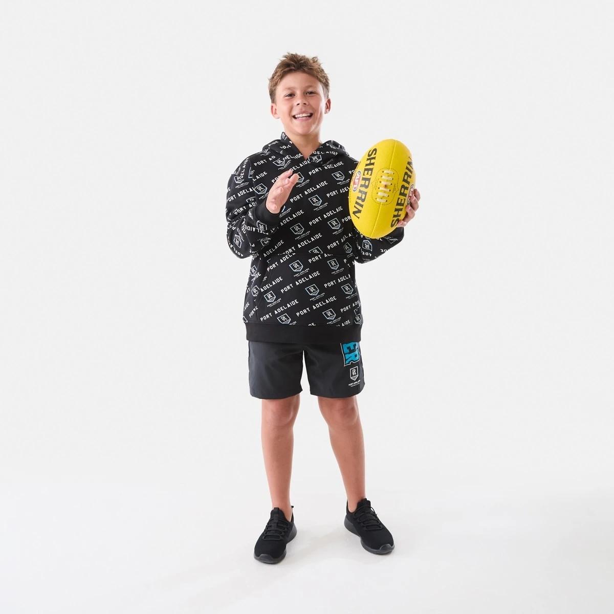 1 Official AFL Kids All Over Print Hoodie Port Adel, 1 of 9