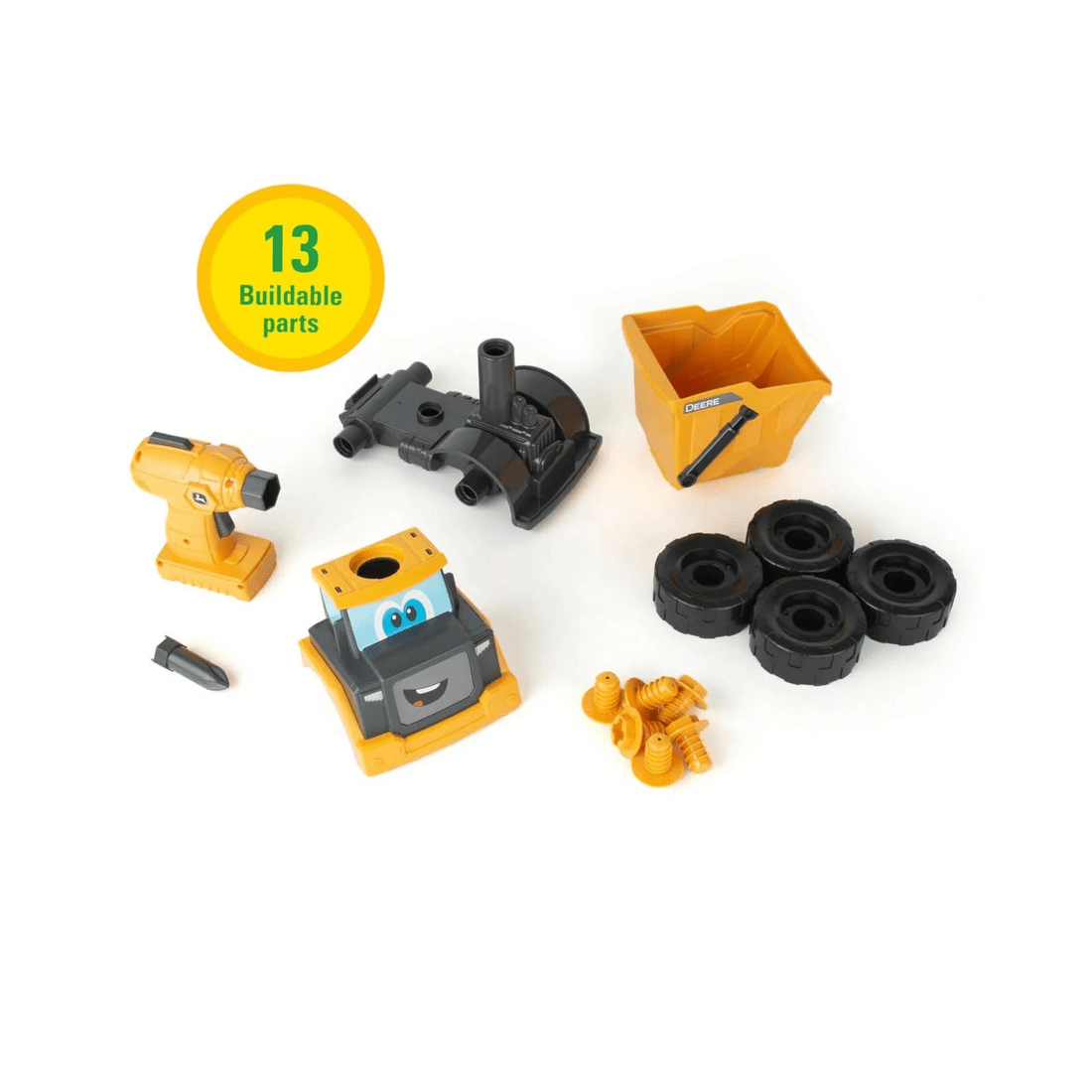 3 TOMY John Deere Kids Build-A-Buddy Yellow Dump Truck - Yellow, 3 of 8