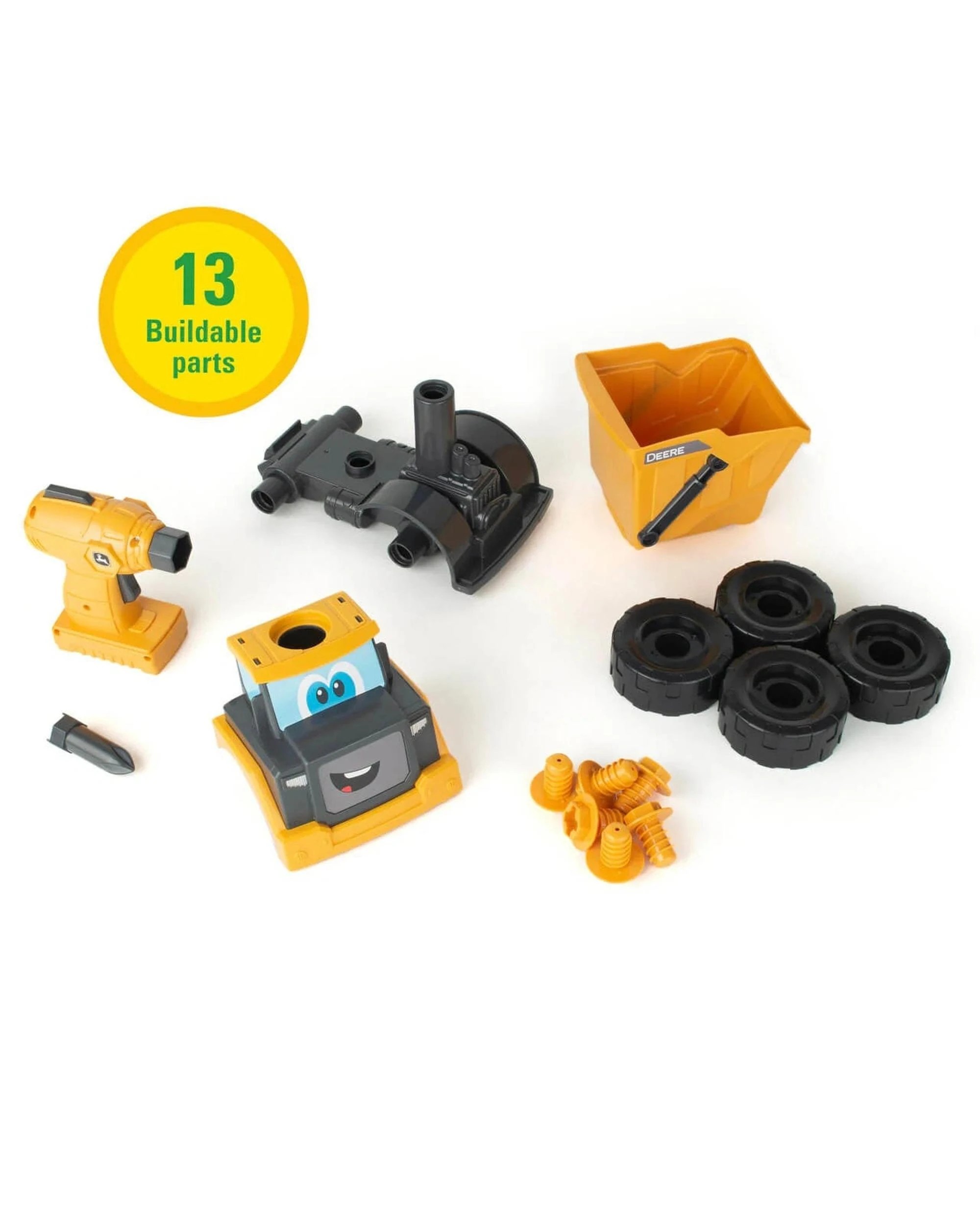 3 John Deere Kids Build-A-Buddy Yellow Dump Truck - Yellow, 3 of 8