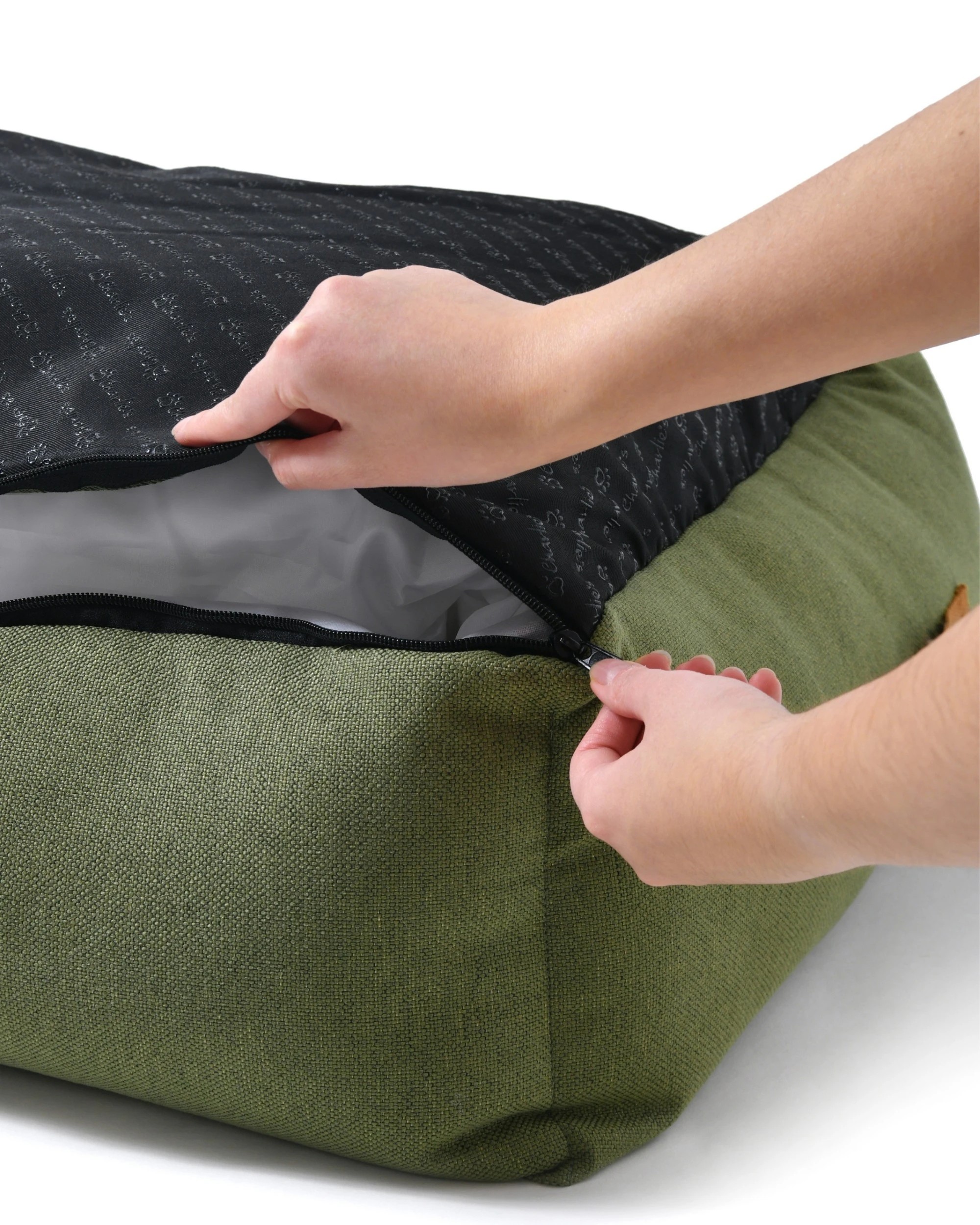 5 Charlie's Brooksy Woven Dog Bed Large - Olive, 5 of 10