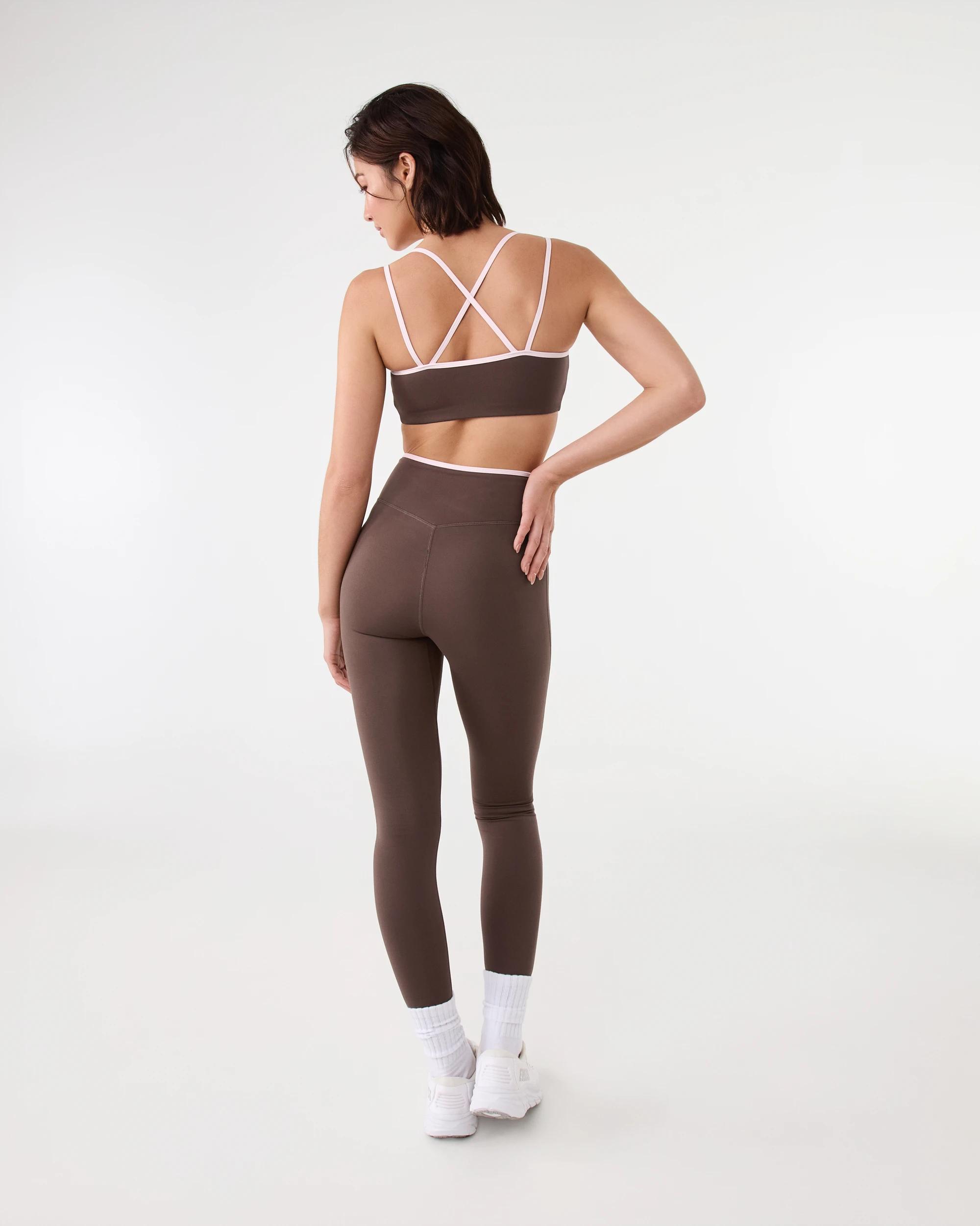 4 Everlast Womens Strappy Sports Bra Choc, 4 of 7