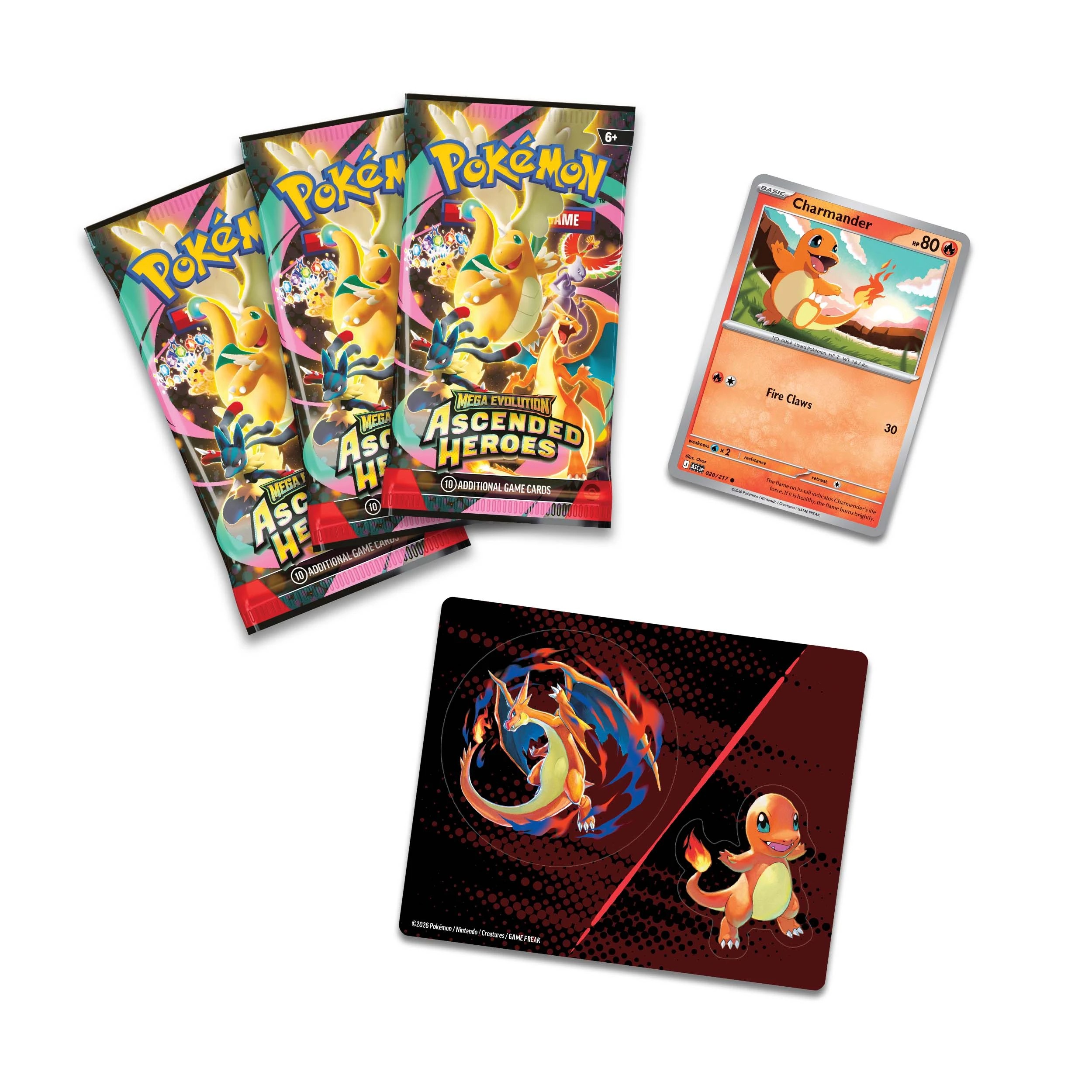 5 Pokemon Trading Card Game: Mega Evolution Ascended Heroes Tech Sticker Collection - Assorted, 5 of 6
