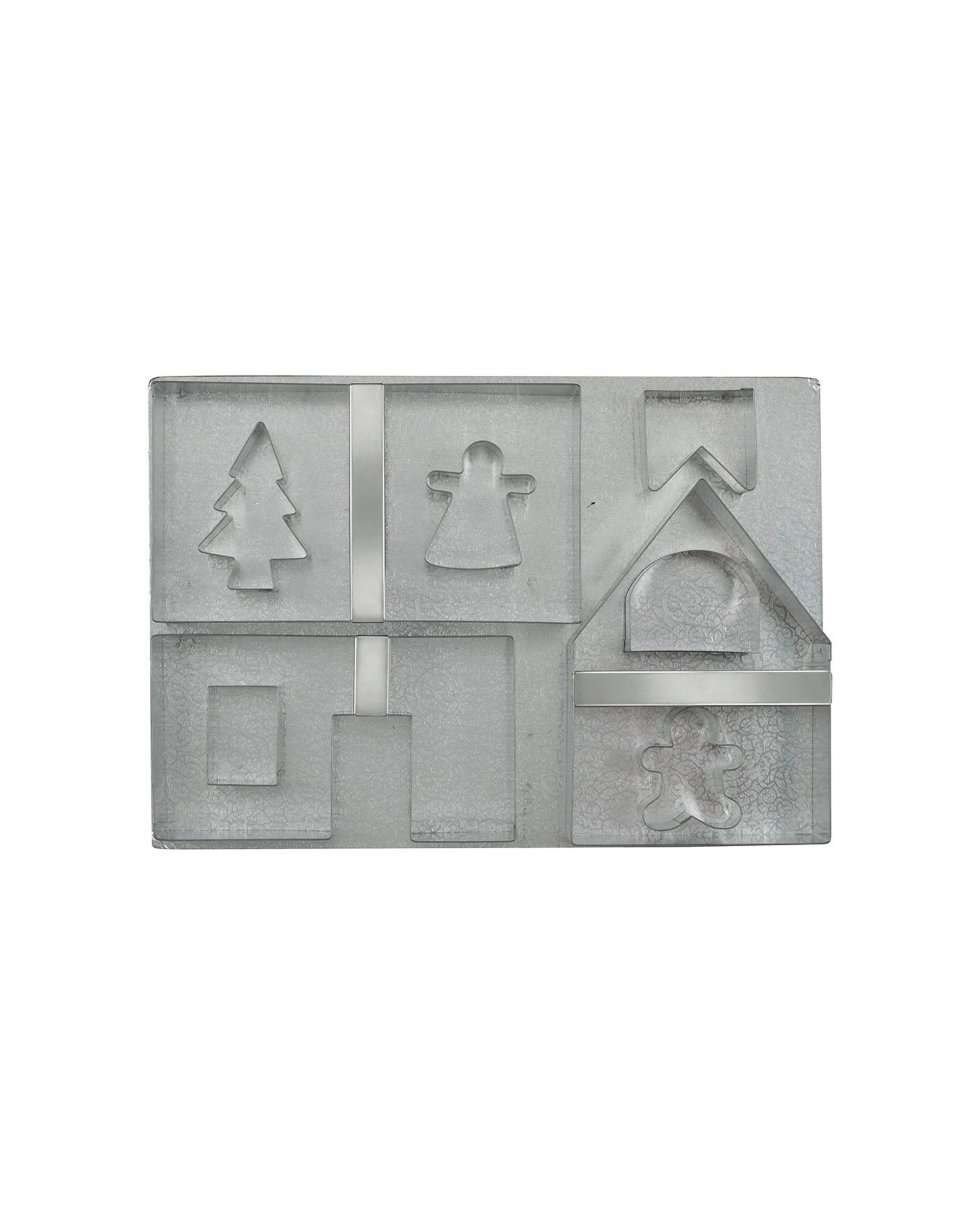 3 Avanti 10pc Reusable Gingerbread House Kit With Cardboard Base For Families - Clear, 3 of 3