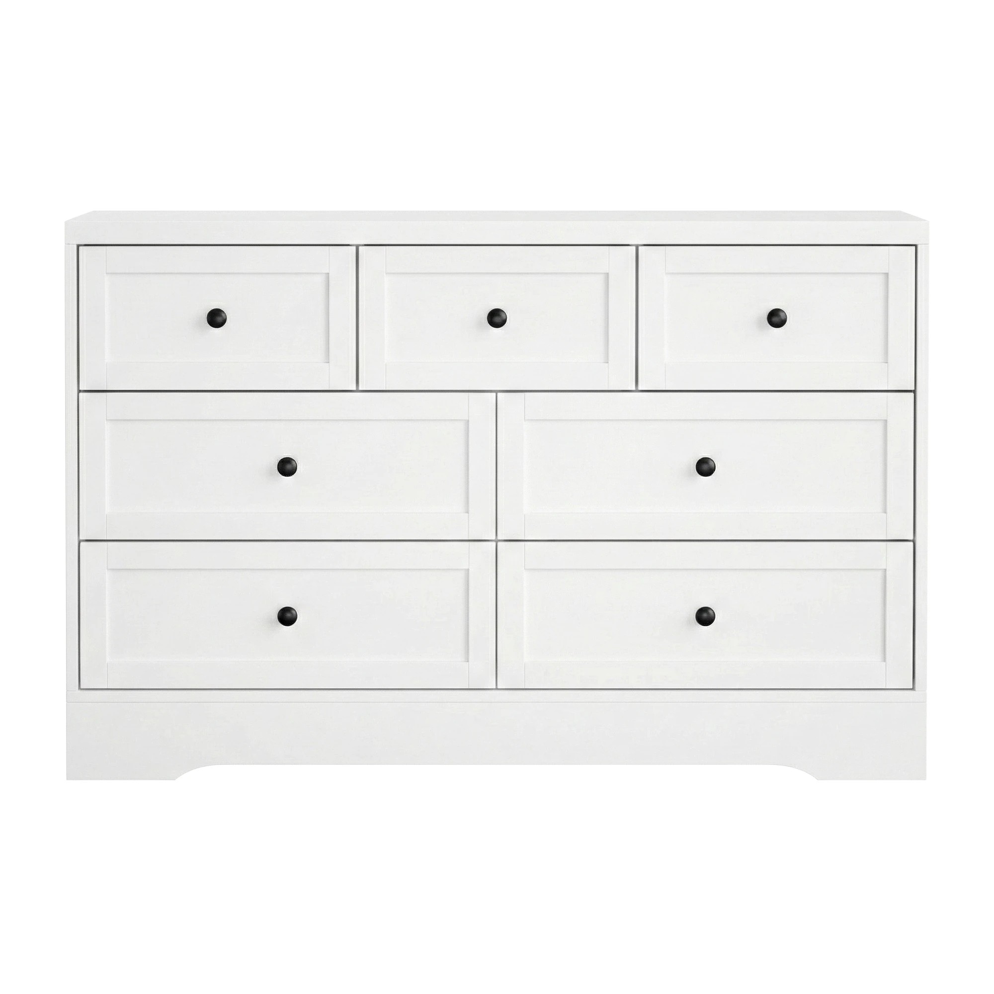 4 Artiss 7 Chest of Drawers Dresser Table - White, 4 of 9