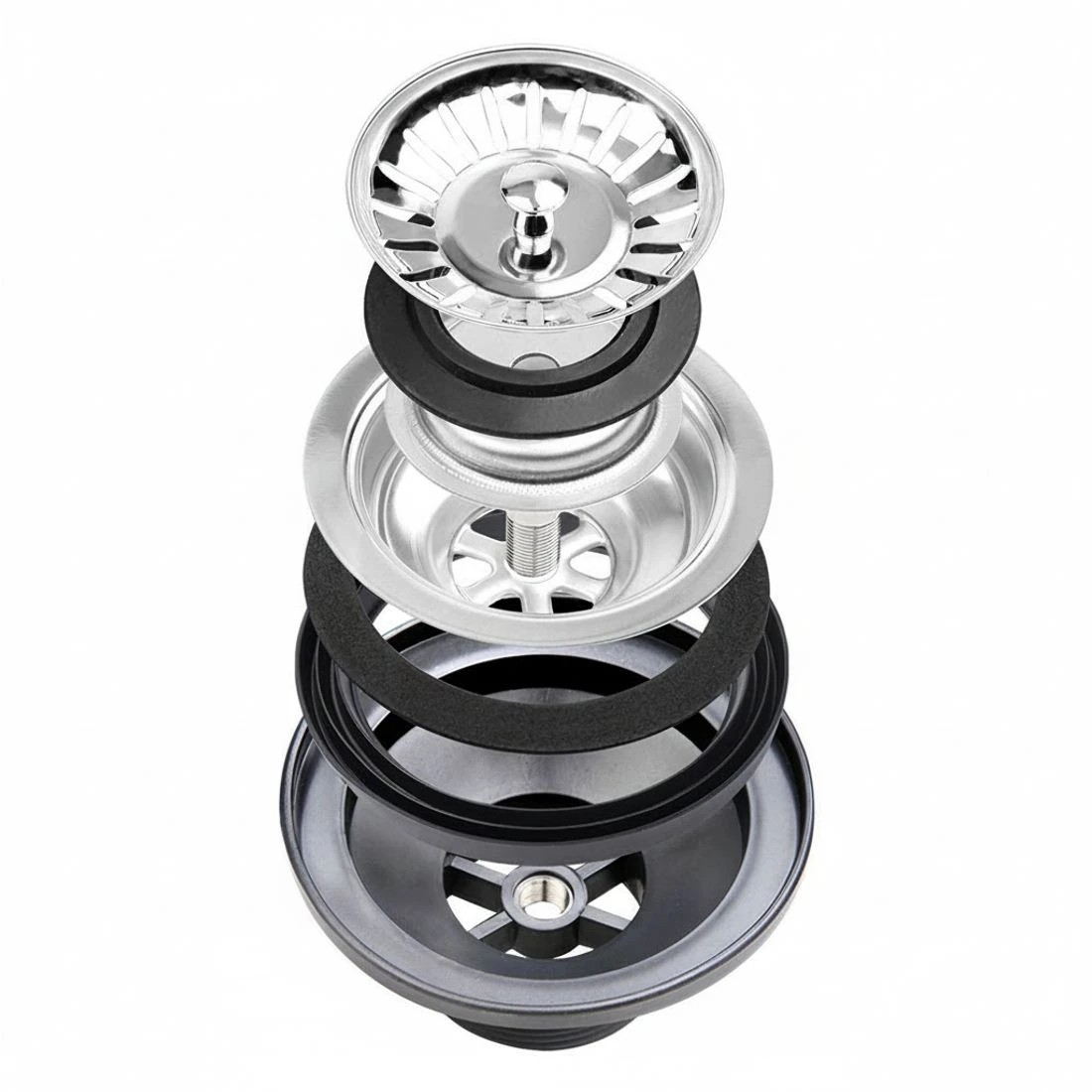 7 Cefito Kitchen Sink 44X44CM Stainless Steel Basin Single Bowl - Black, 7 of 7