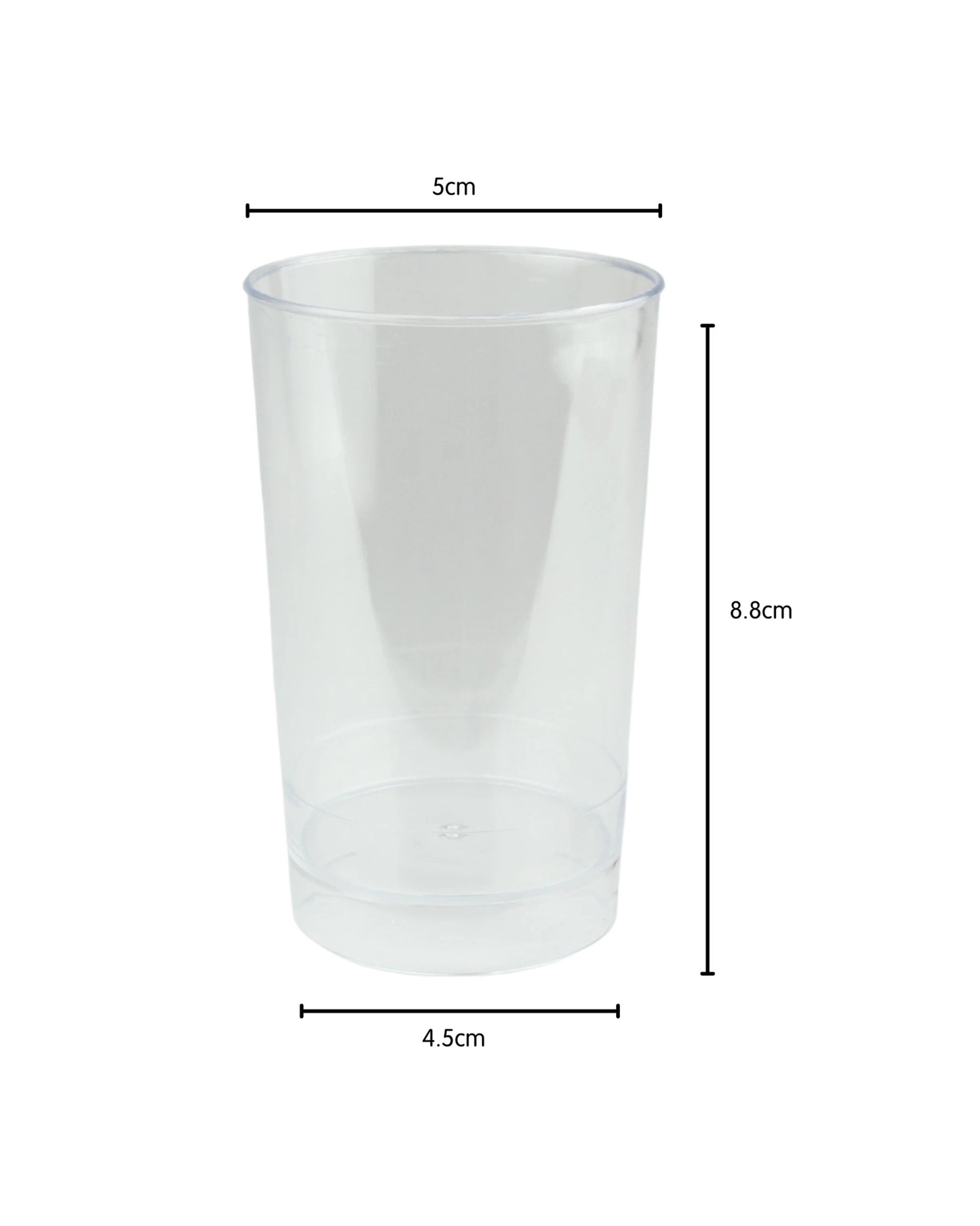 3 Fun Time Clear Mini Plastic Round Dessert Cups 150ml Pack of 12 - Clear, 3 of 3
