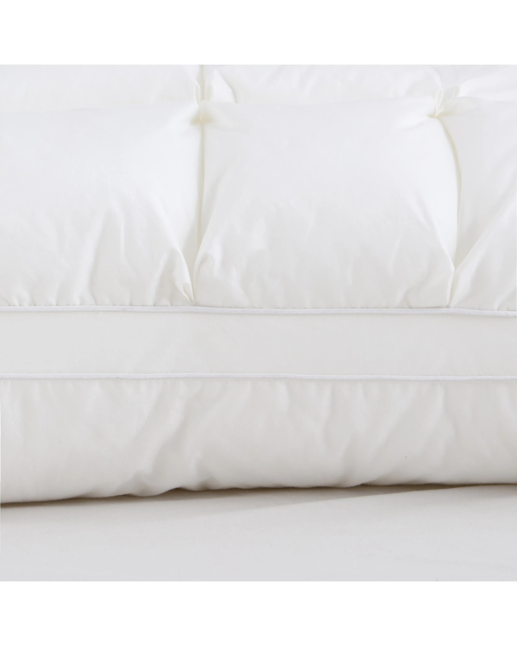 4 Dreamaker Puffy Quilted Down Alternative Super High Profile Pillow 48 x 73cm - White, 4 of 6