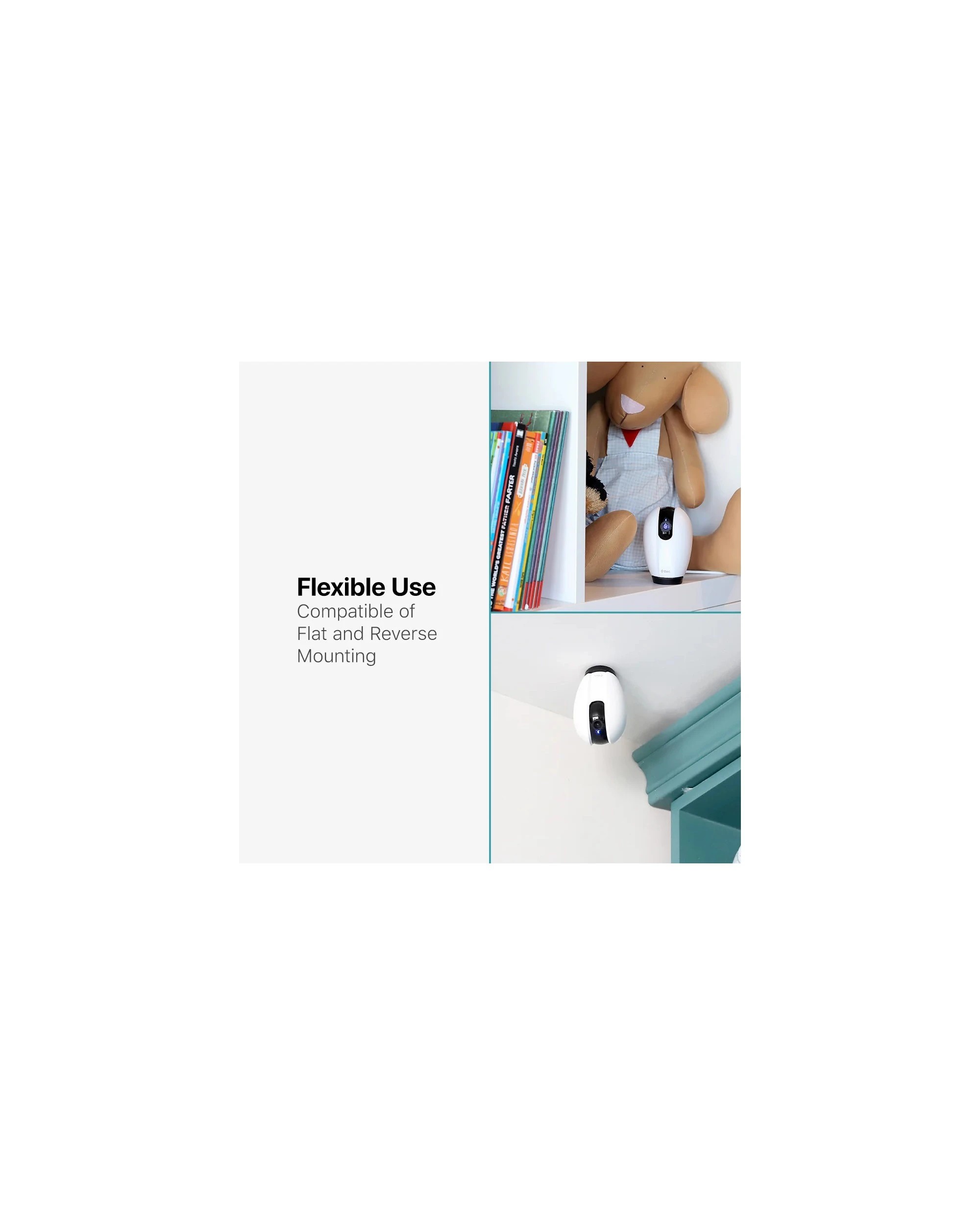 8 ttec Wizi Pro 3MP 360° Wi-Fi Smart Indoor Camera - White, 8 of 9