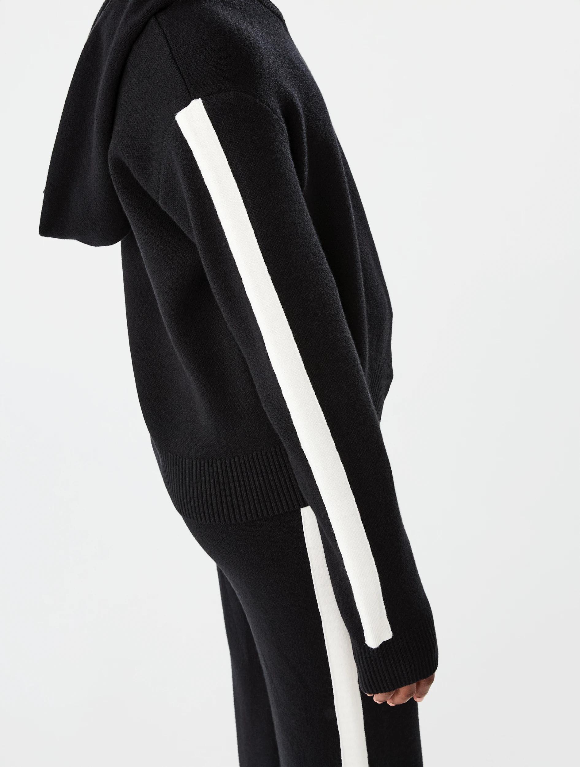 5 Bonded Knit Hoodie Black, 5 of 7