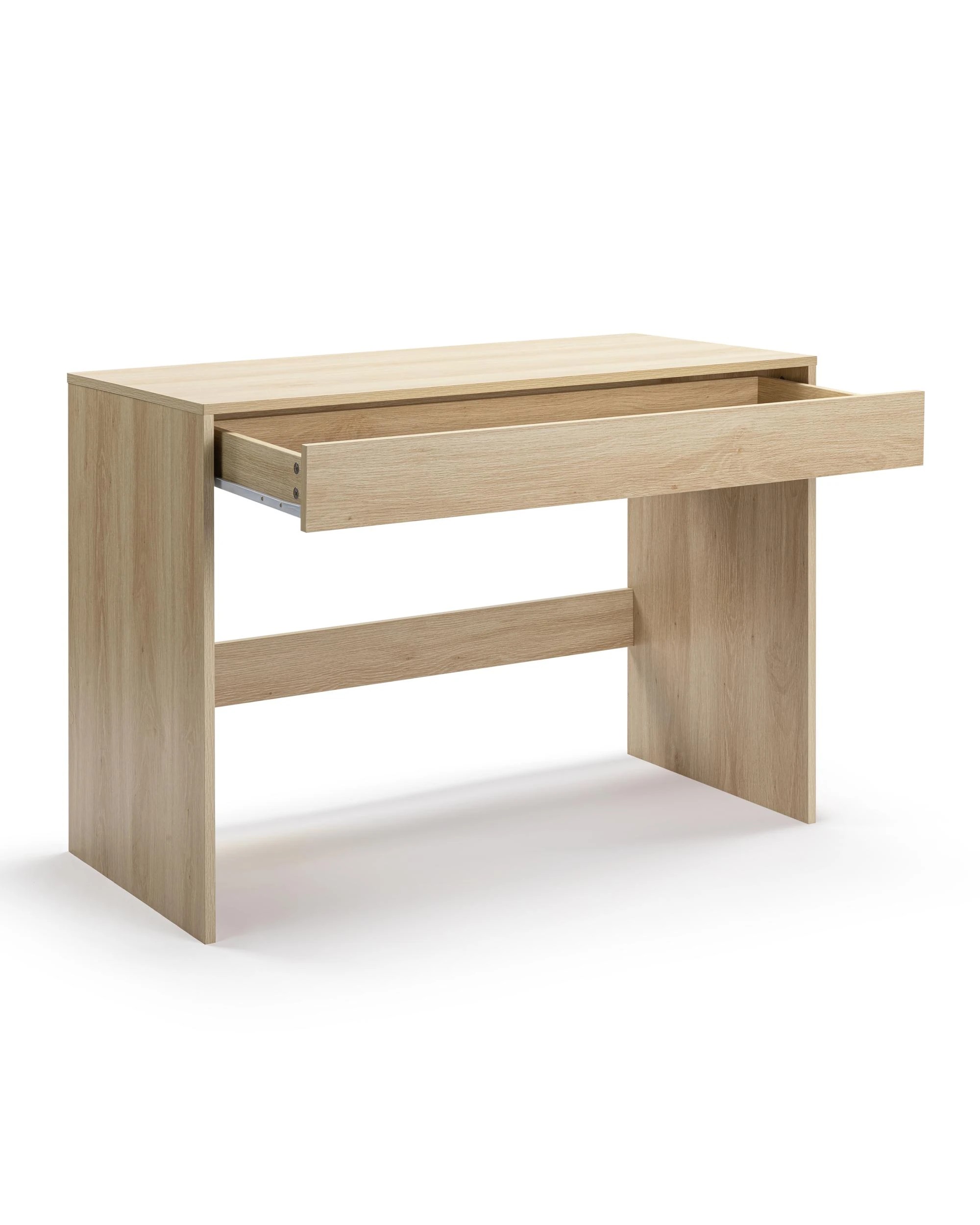 4 Kodu Belle Computer Desk Student Study Office Desk with Drawer - Natural, 4 of 8