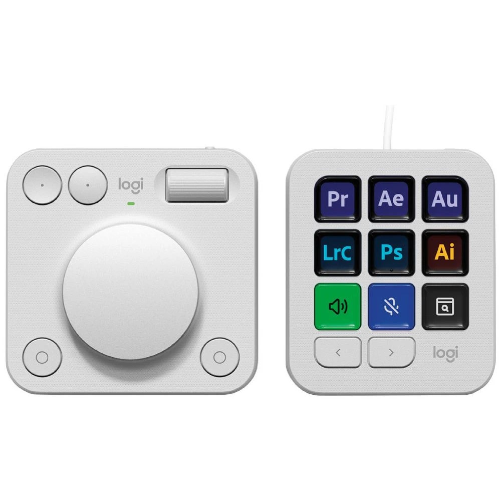 1 Logitech MX Creative Console Pale Grey, 1 of 7