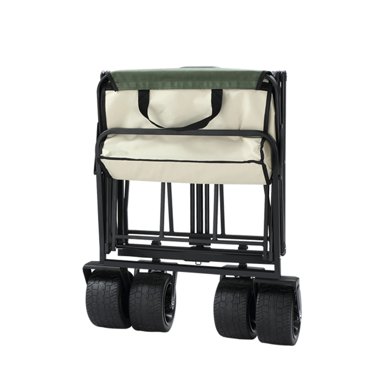 5 Ausway Garden Beach Cart Wagon Foldable Utility Shopping Trolley Trailer, 5 of 7