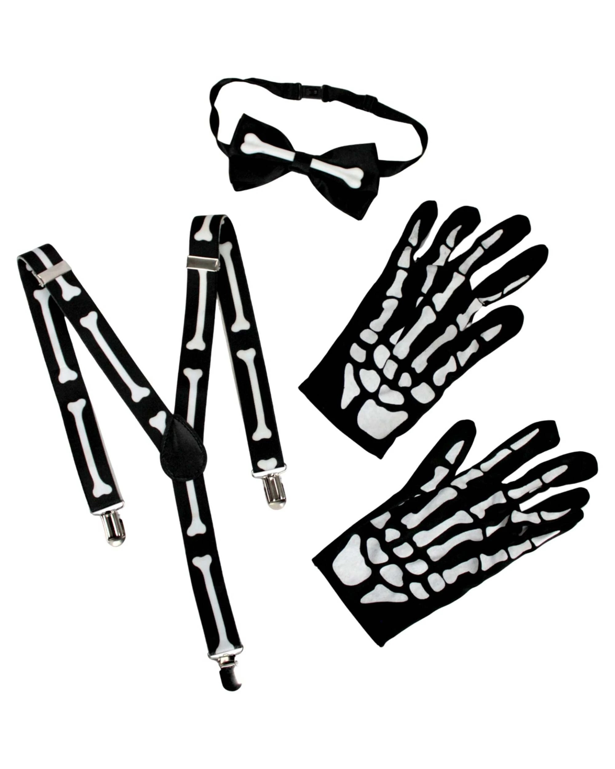 1 Oceana Adult Skeleton Costume Accessory Set - One Size - Multi, 1 of 4